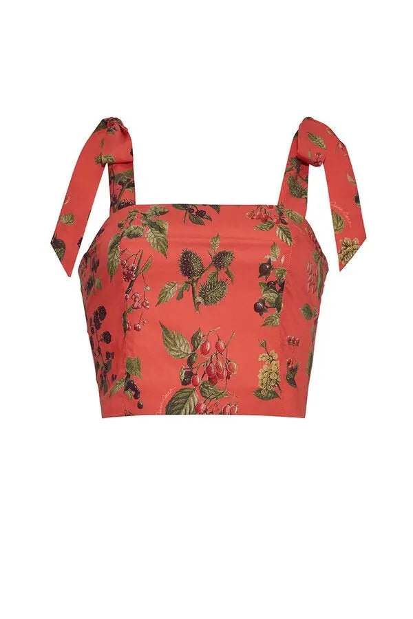 Cara Cara Helena Top Botanical Coral size M