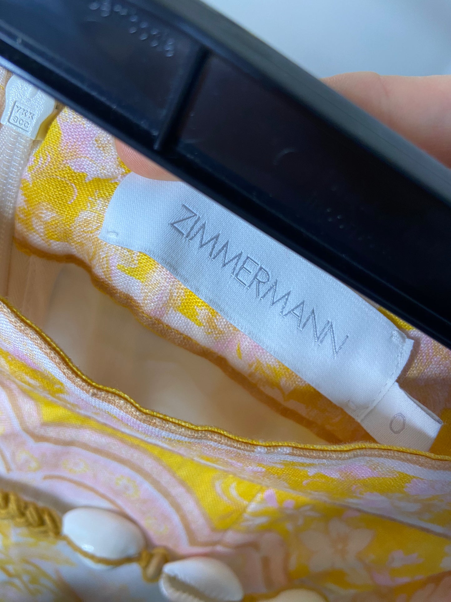 Zimmermann Lyre Belted Tiered Linen Midi Skirt size US 4