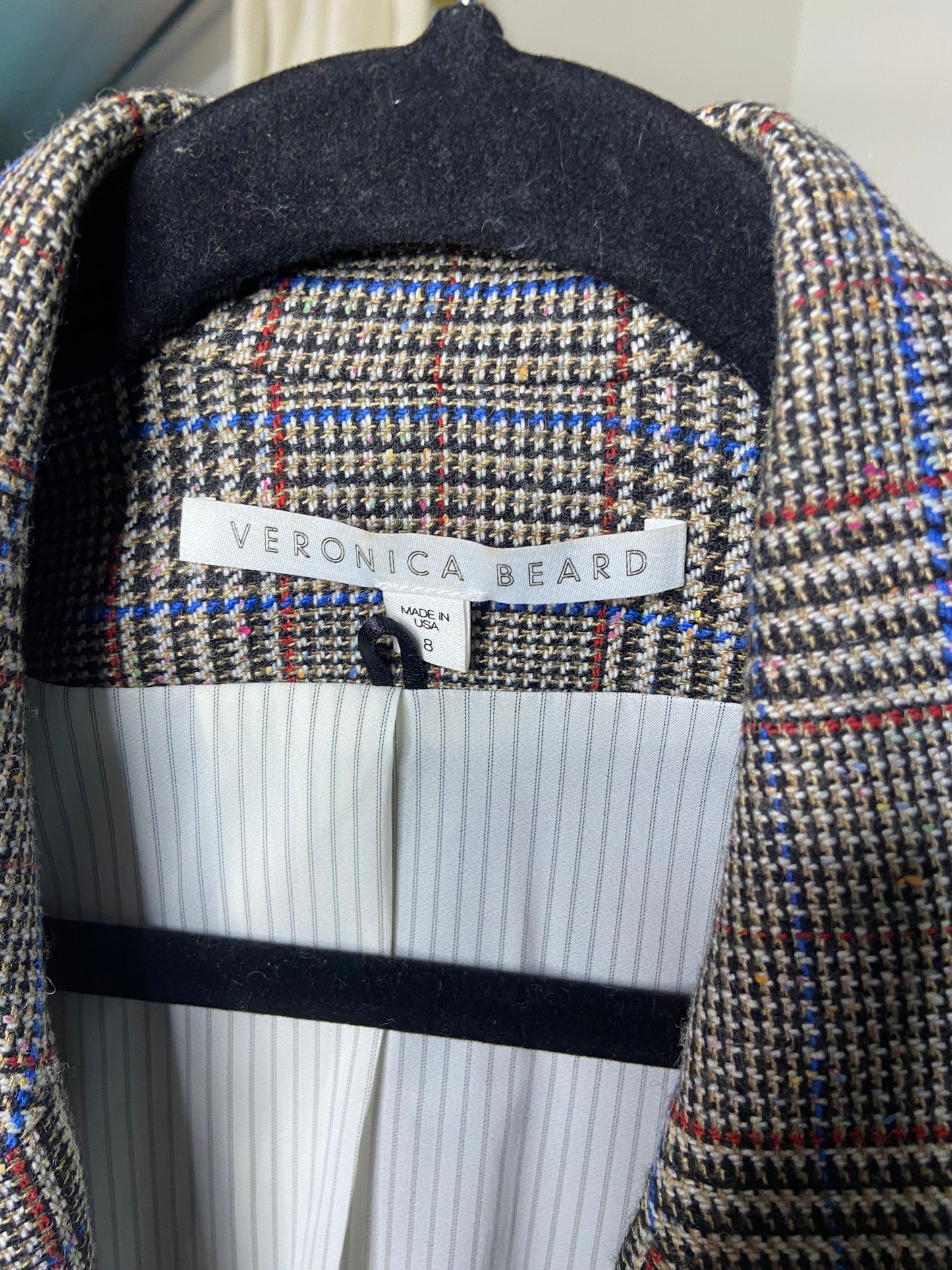 Veronica Beard Beacon Plaid Dickey Blazer size 10