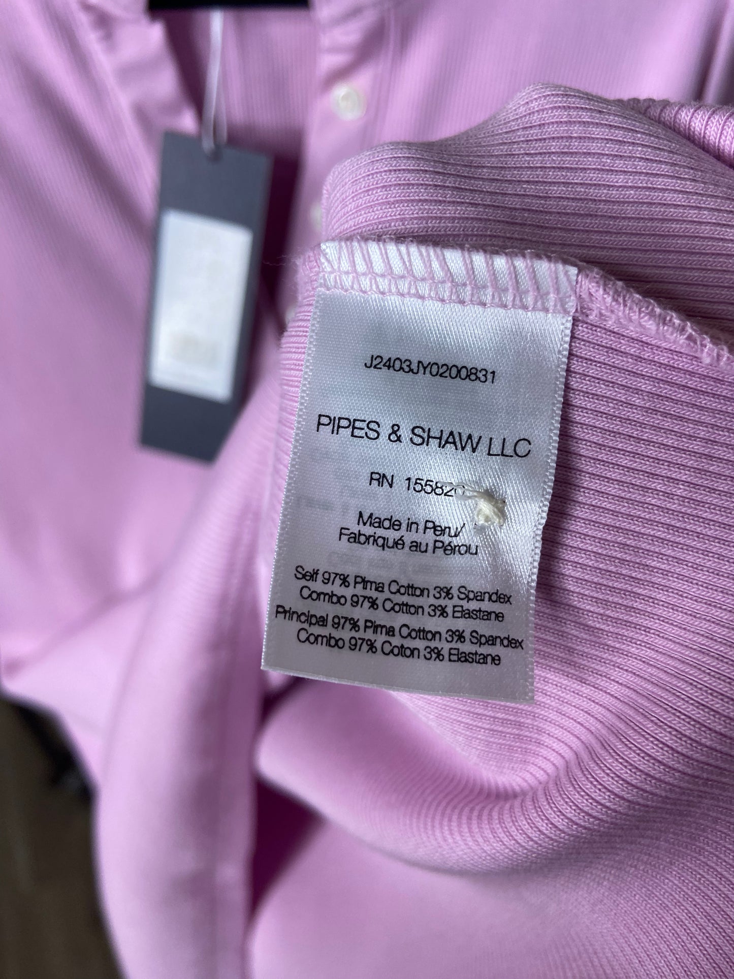 Veronica Beard Coralee Top in Barely Orchid size L