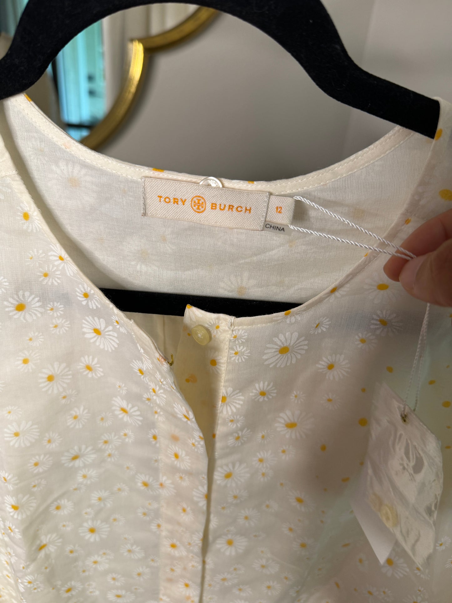 Tory Burch Daisy Hayden Top size 12
