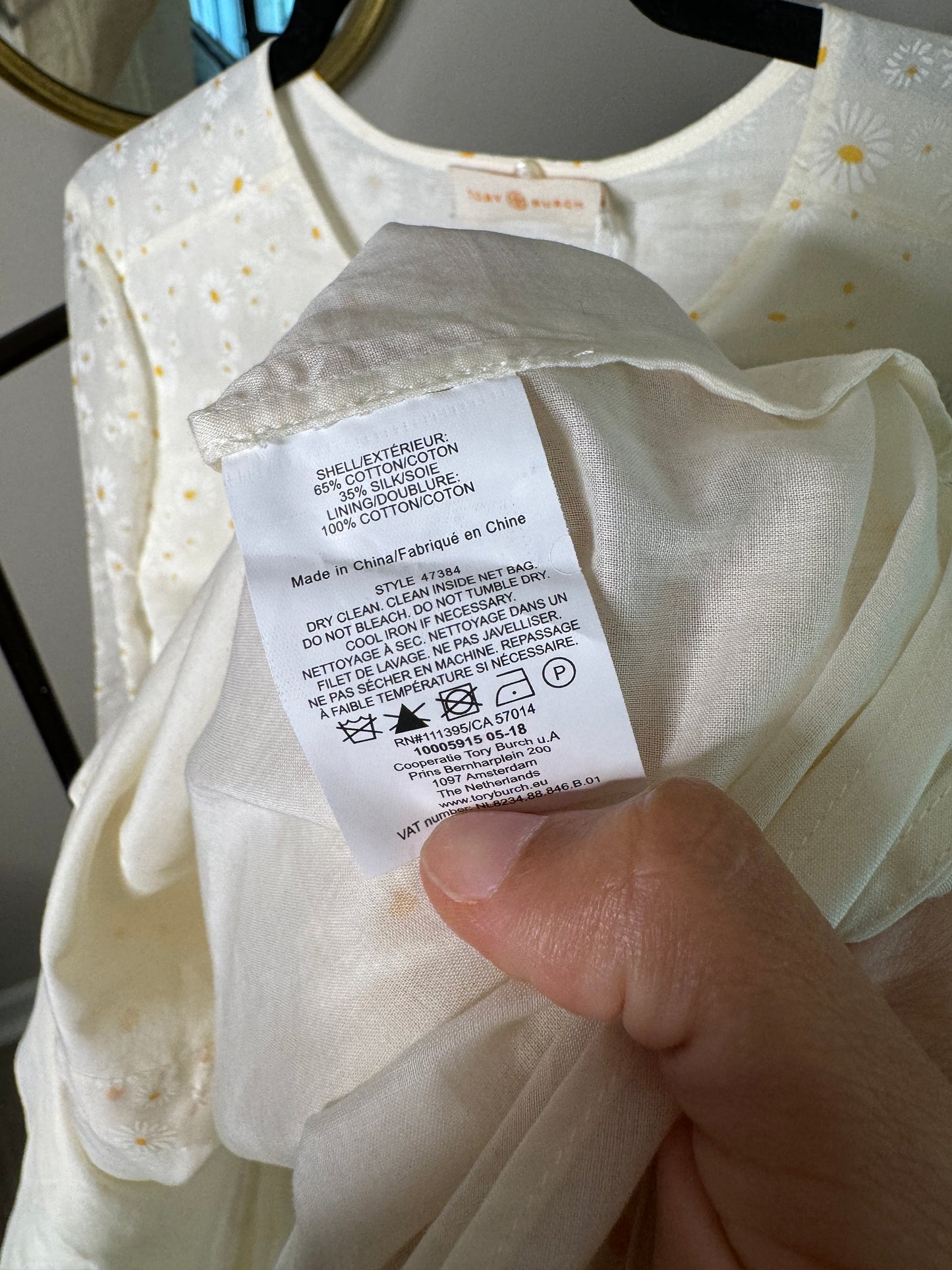 Tory Burch Daisy Hayden Top size 12
