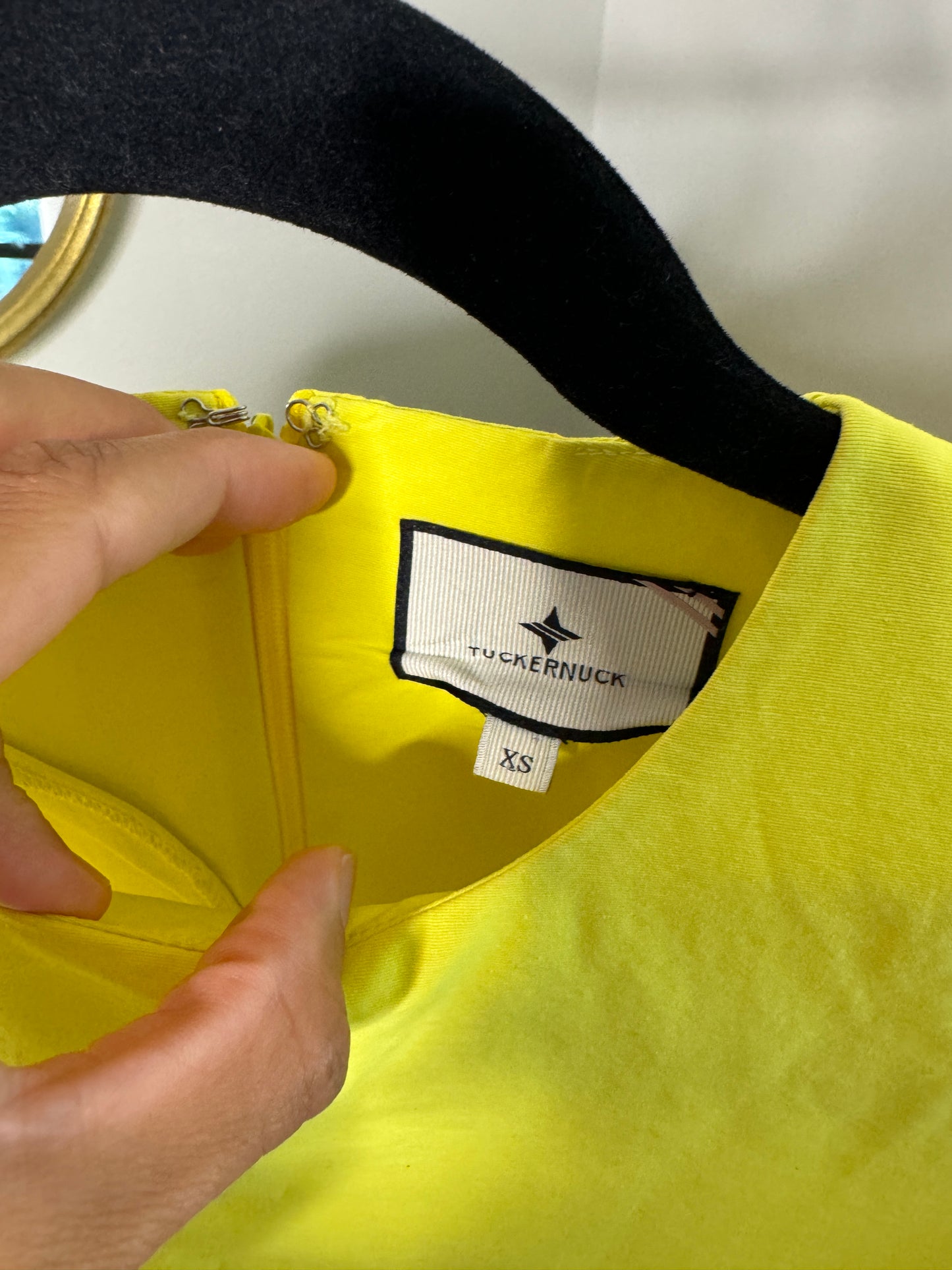 Tuckernuck Citron Feather Jamie Dress size XS