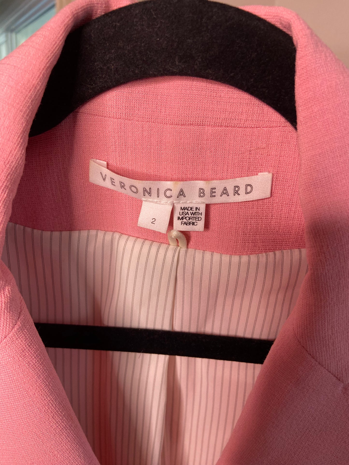Veronica Beard Miler Dickey Jacket in Peony size 2