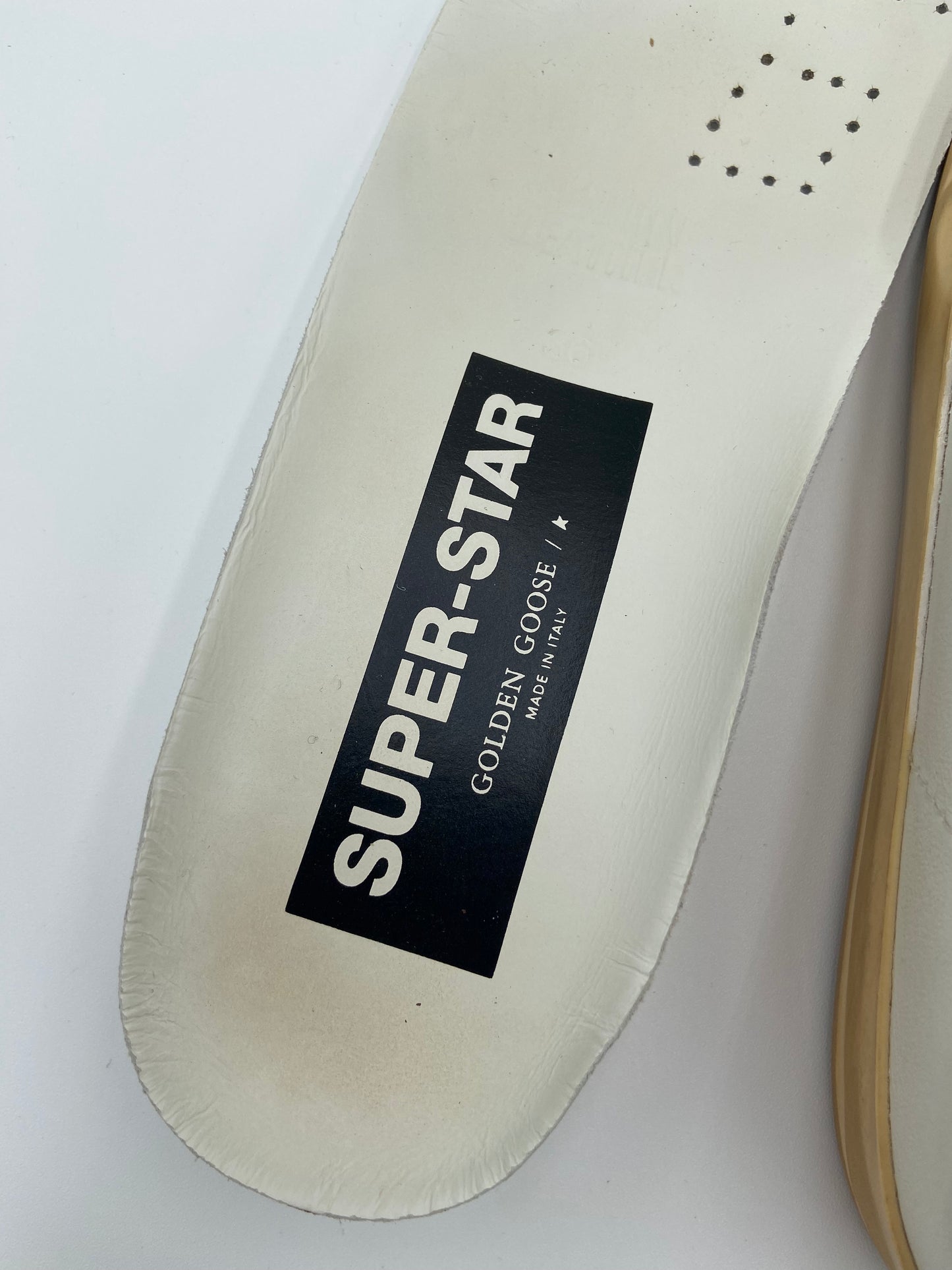 Golden Goose Superstar Sabot distressed leather slip-on sneakers size 36