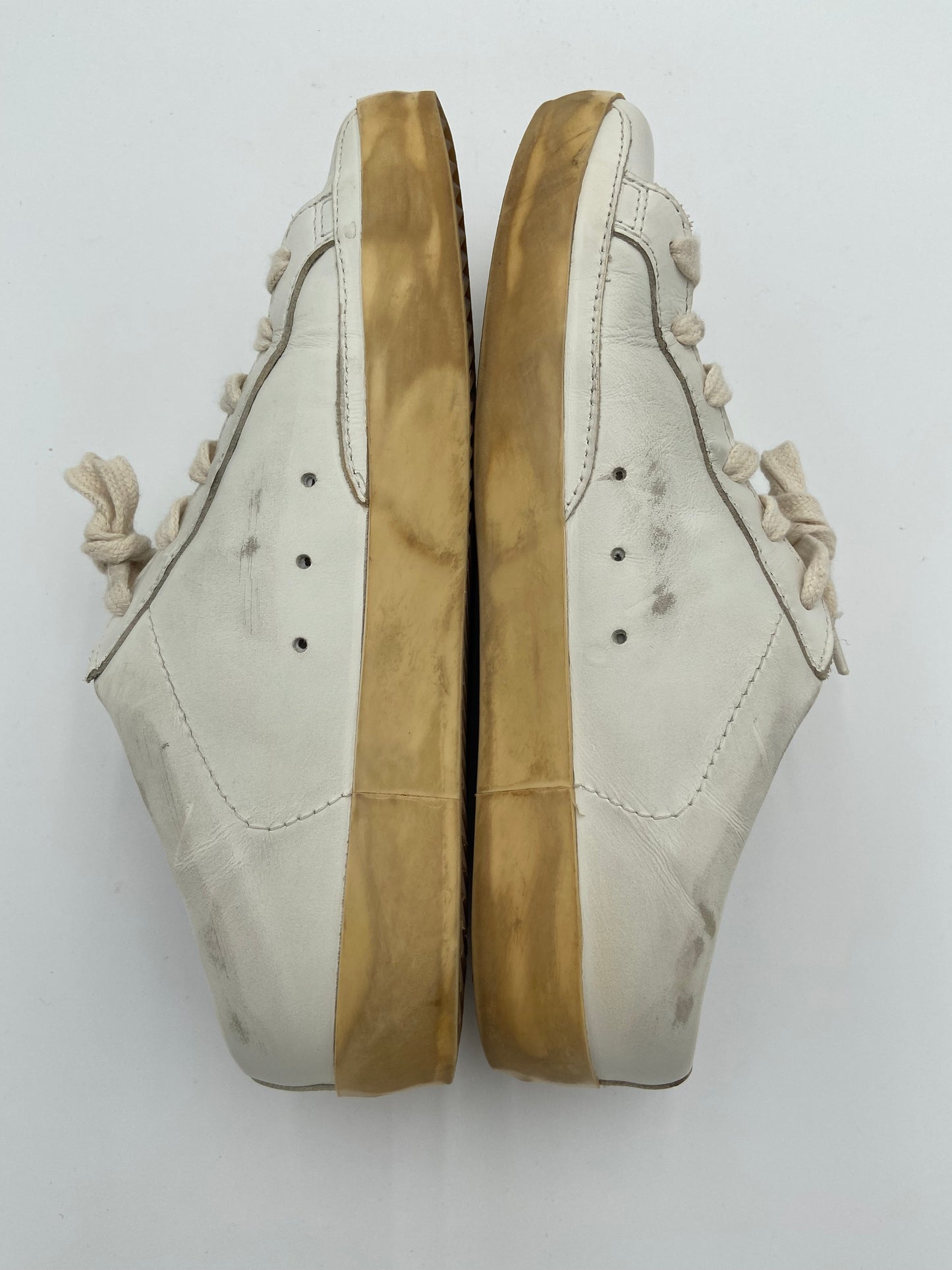 Golden Goose Superstar Sabot distressed leather slip-on sneakers size 36