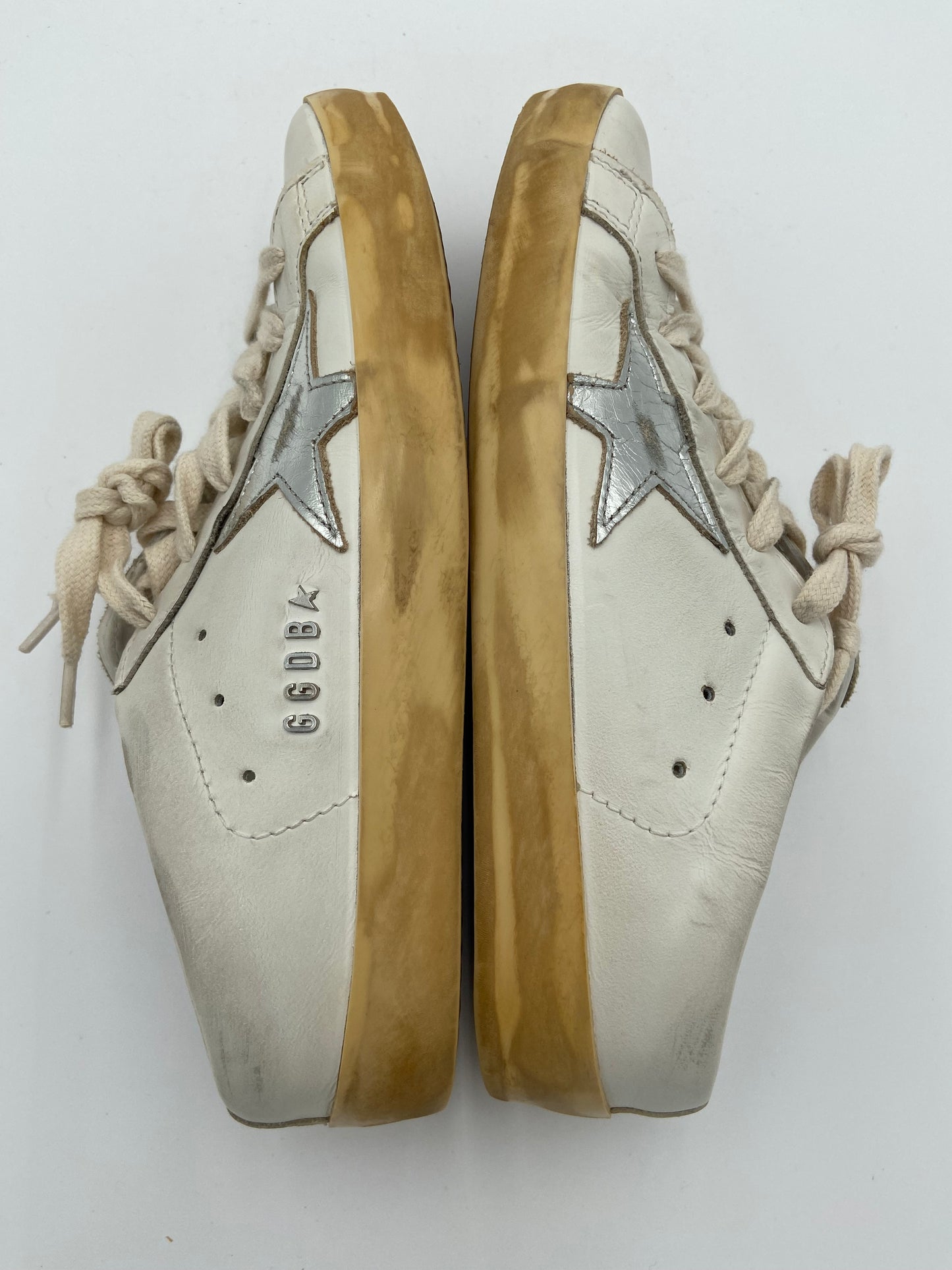 Golden Goose Superstar Sabot distressed leather slip-on sneakers size 36
