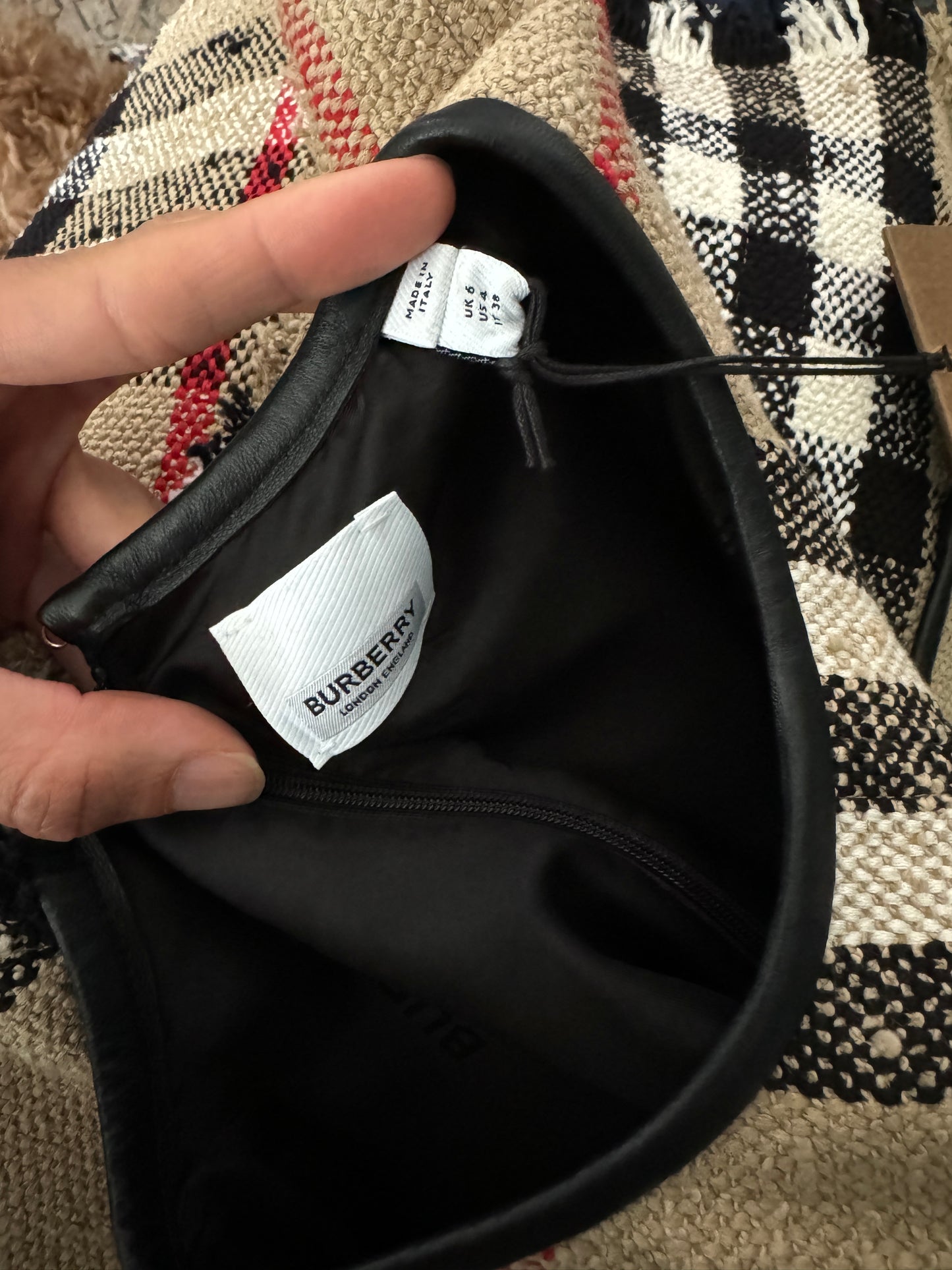 Burberry Macy Check Mini Dress size 4