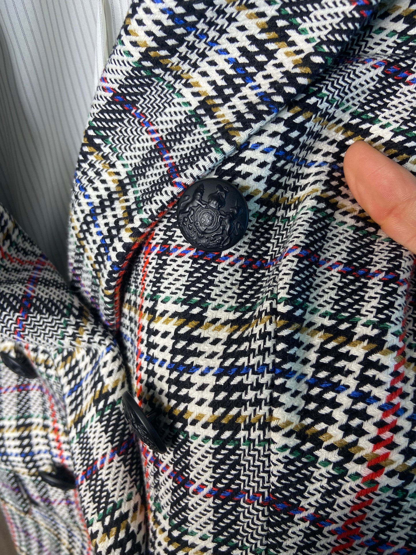 Veronica Beard Empire dickey Houndstooth Blazer Jacket size 10