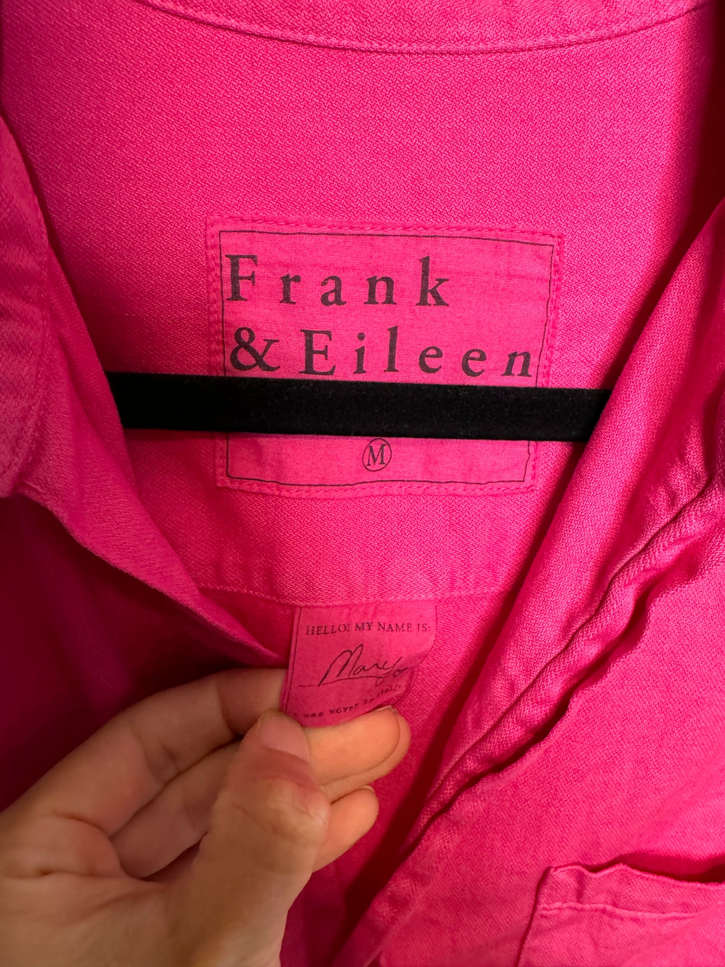 Frank and Eileen Magenta Mary Shirt Dress size M