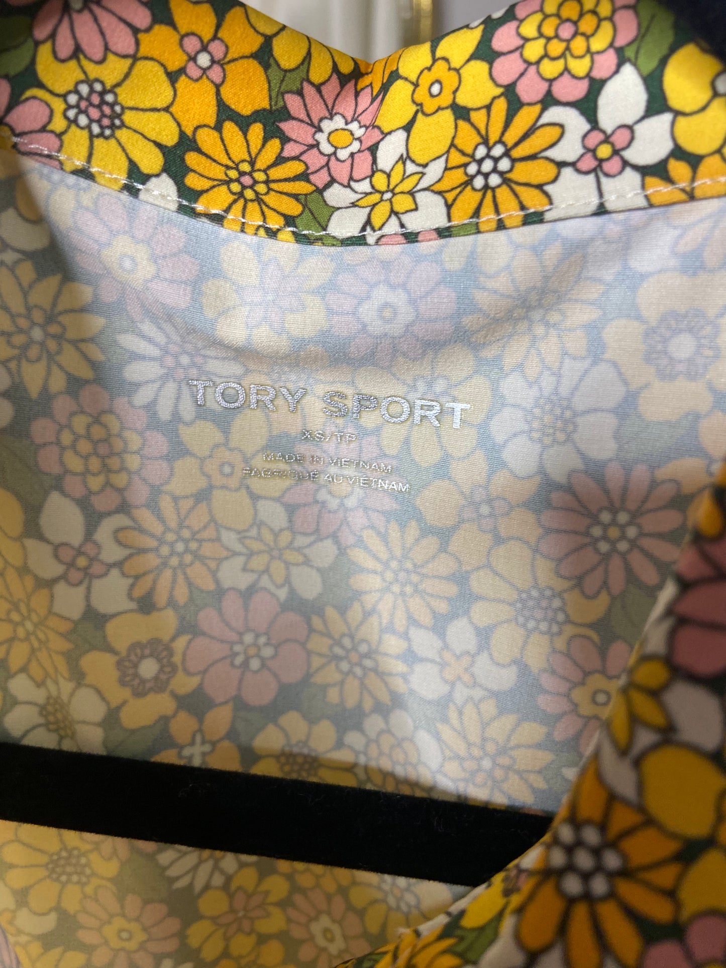 Tory Burch Pleated Golf Dress Floral size XS
