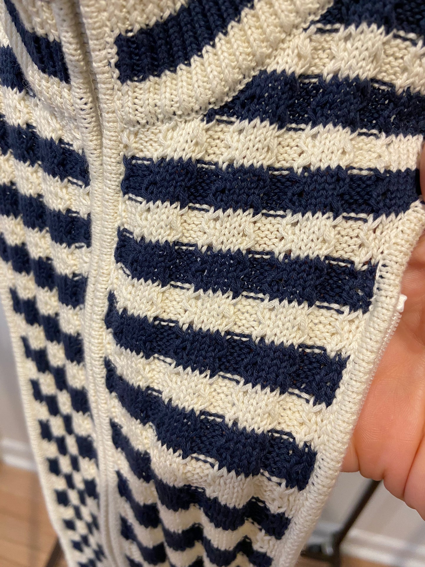 Veronica Beard Striped Cotton Dickey size 00-14