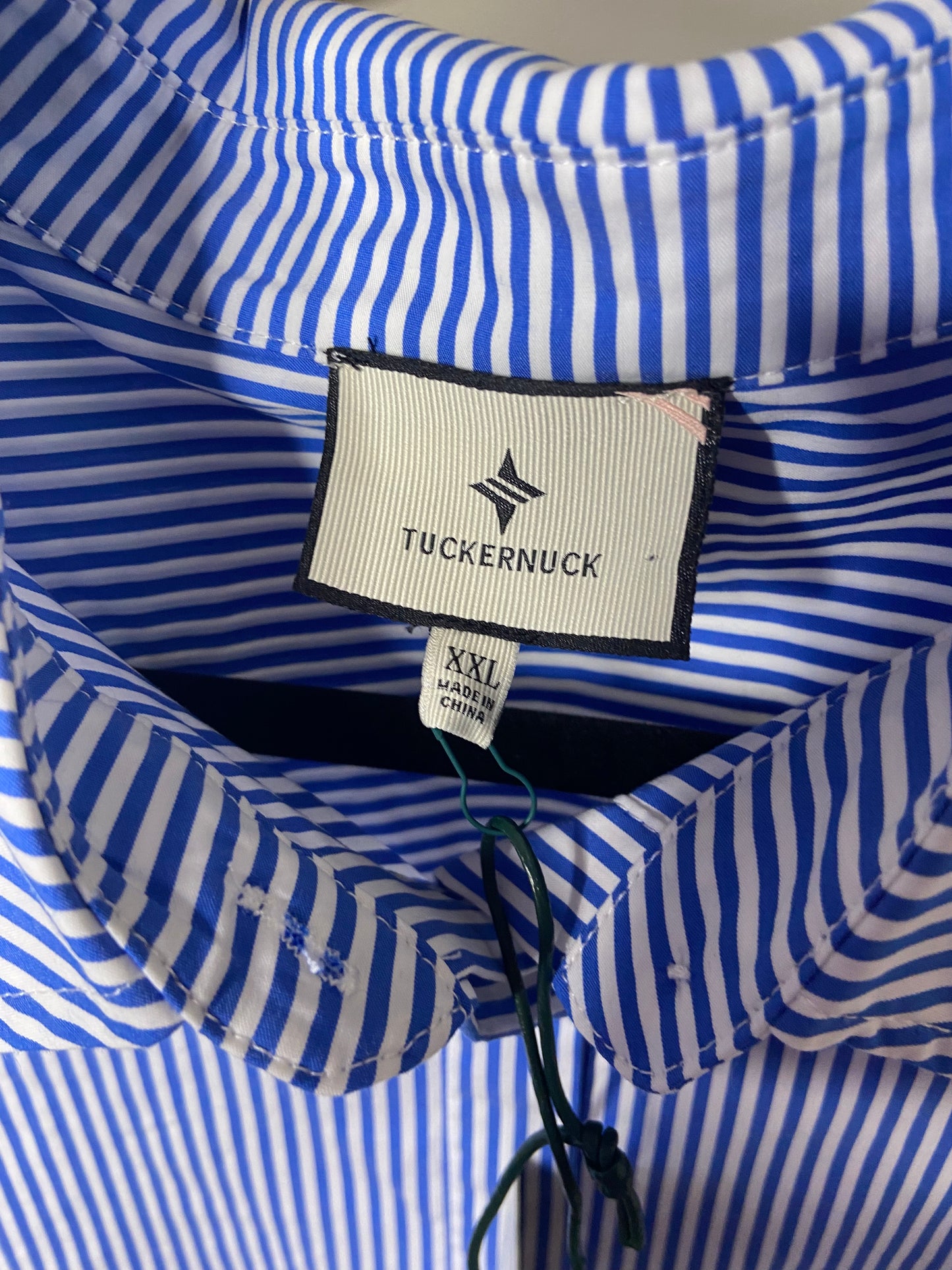 Tuckernuck Banker Stripe Nadine Boyfriend Oversized Shirt size XXL