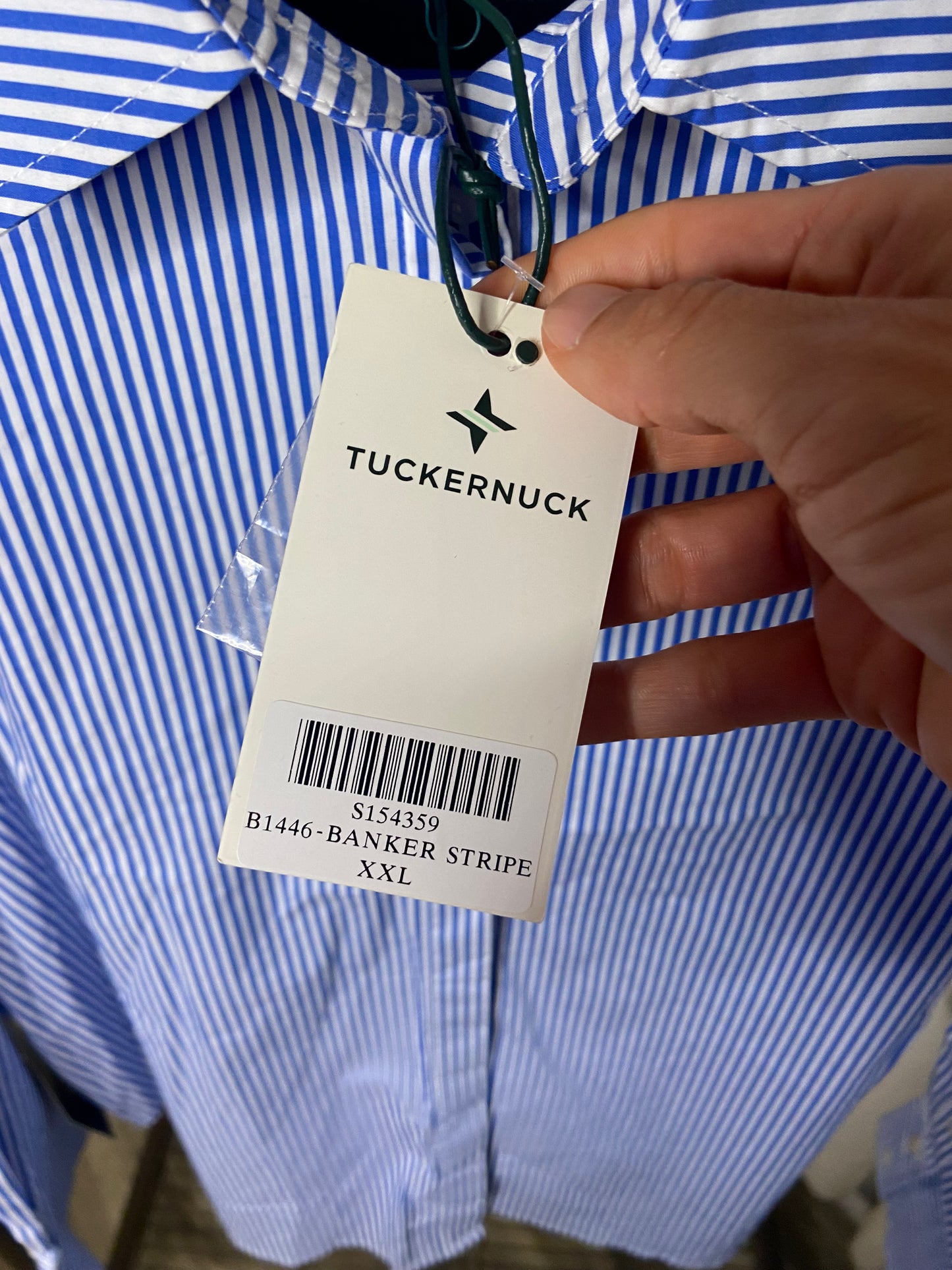 Tuckernuck Banker Stripe Nadine Boyfriend Oversized Shirt size XXL