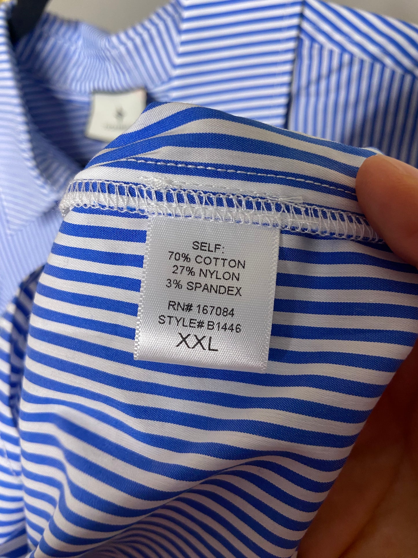 Tuckernuck Banker Stripe Nadine Boyfriend Oversized Shirt size XXL