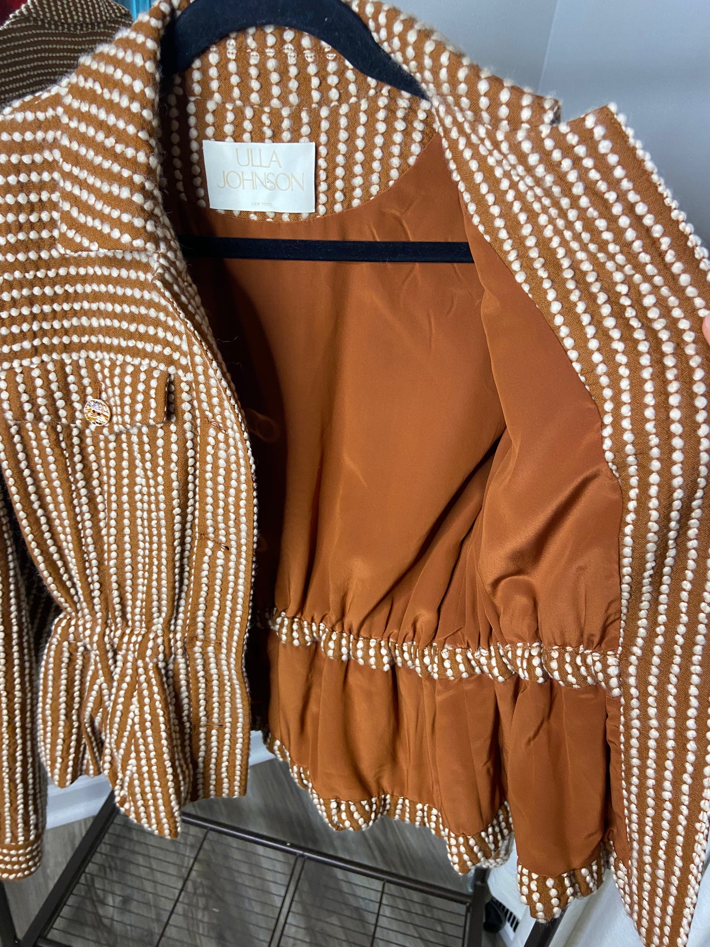 Ulla Johnson Jordana Ruched Jacket size S