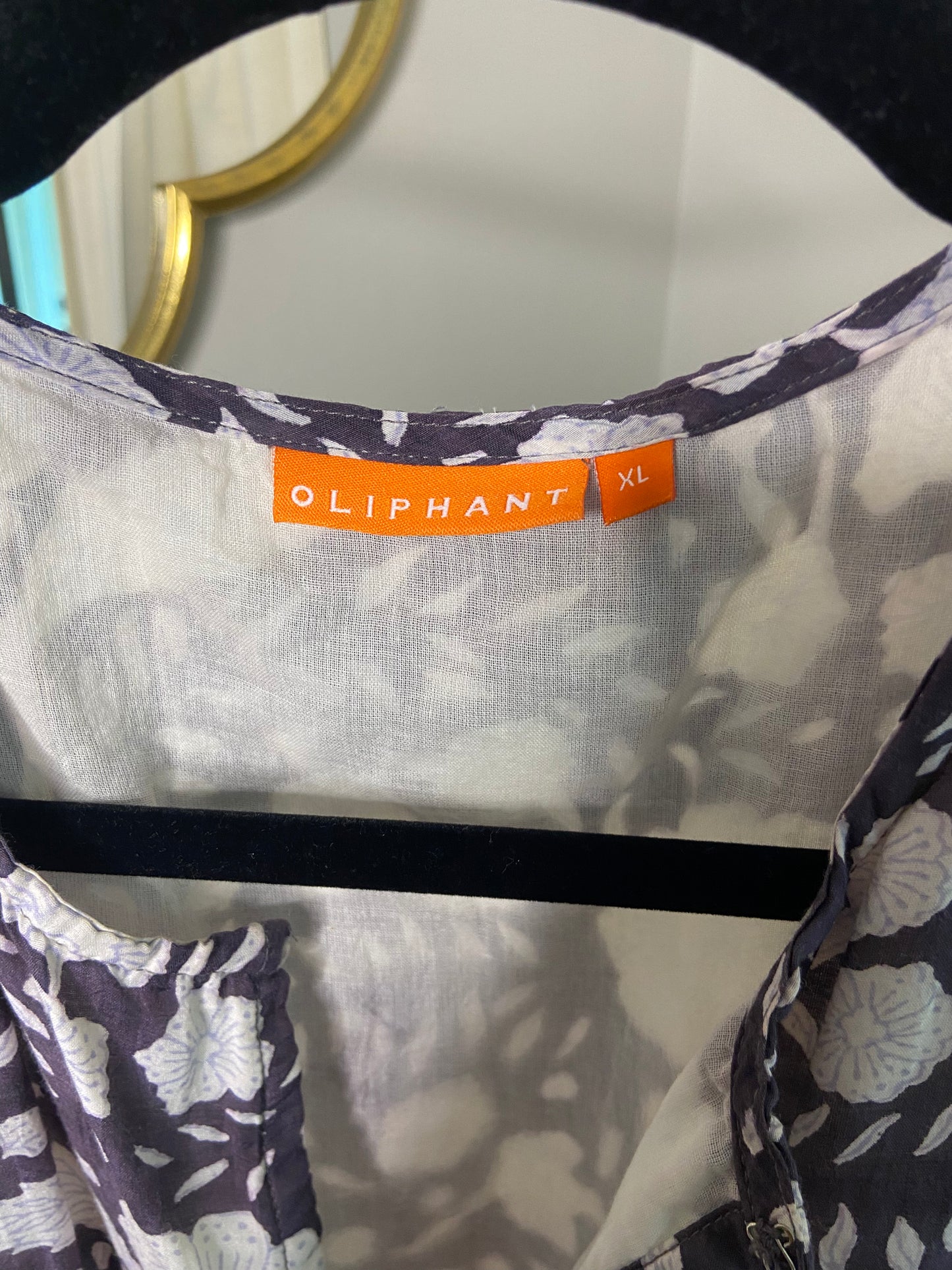 Oliphant Puff Sleeve Maxi Dress size XL