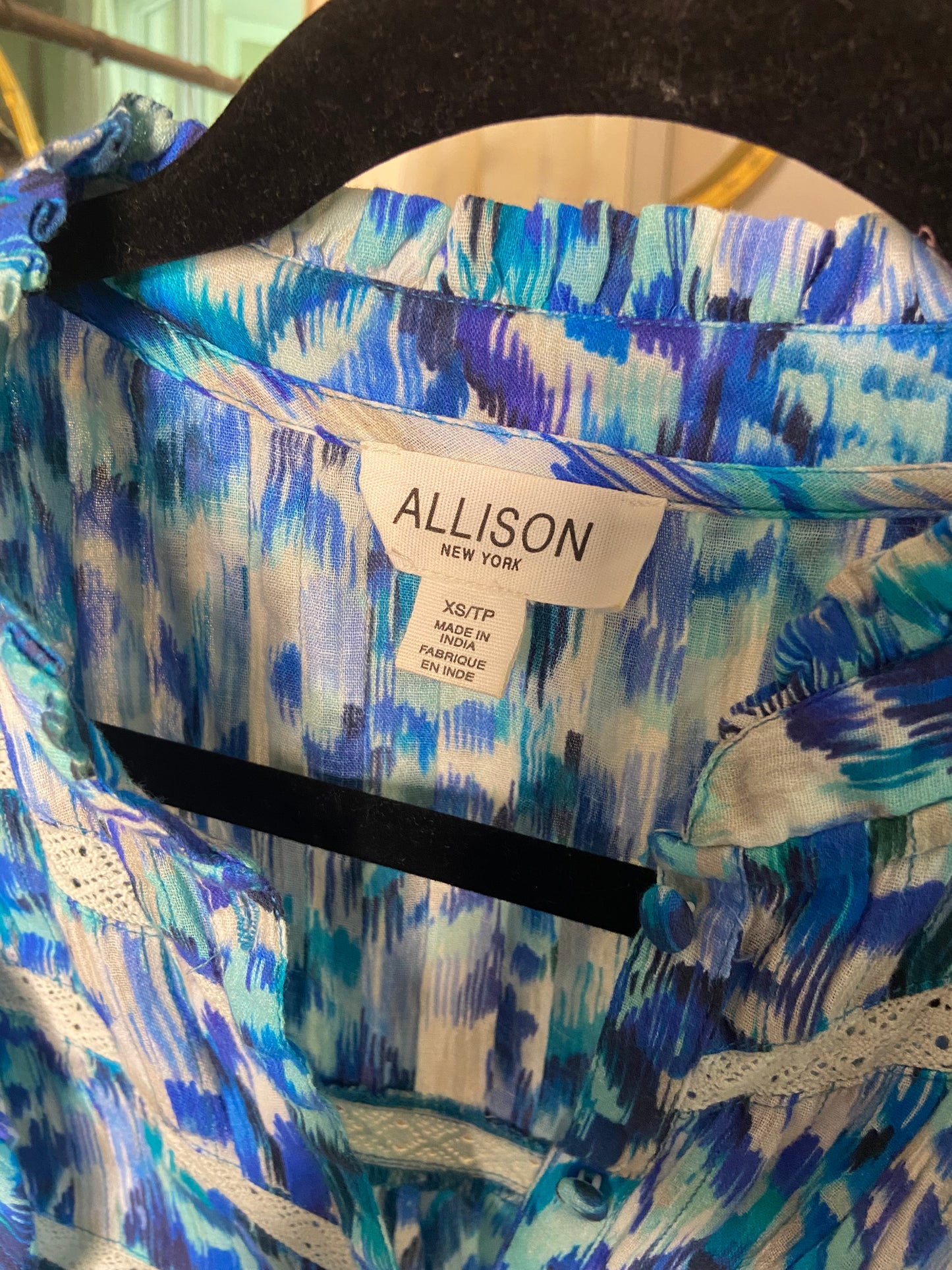 Allison New York Blue Skirt Set size XS