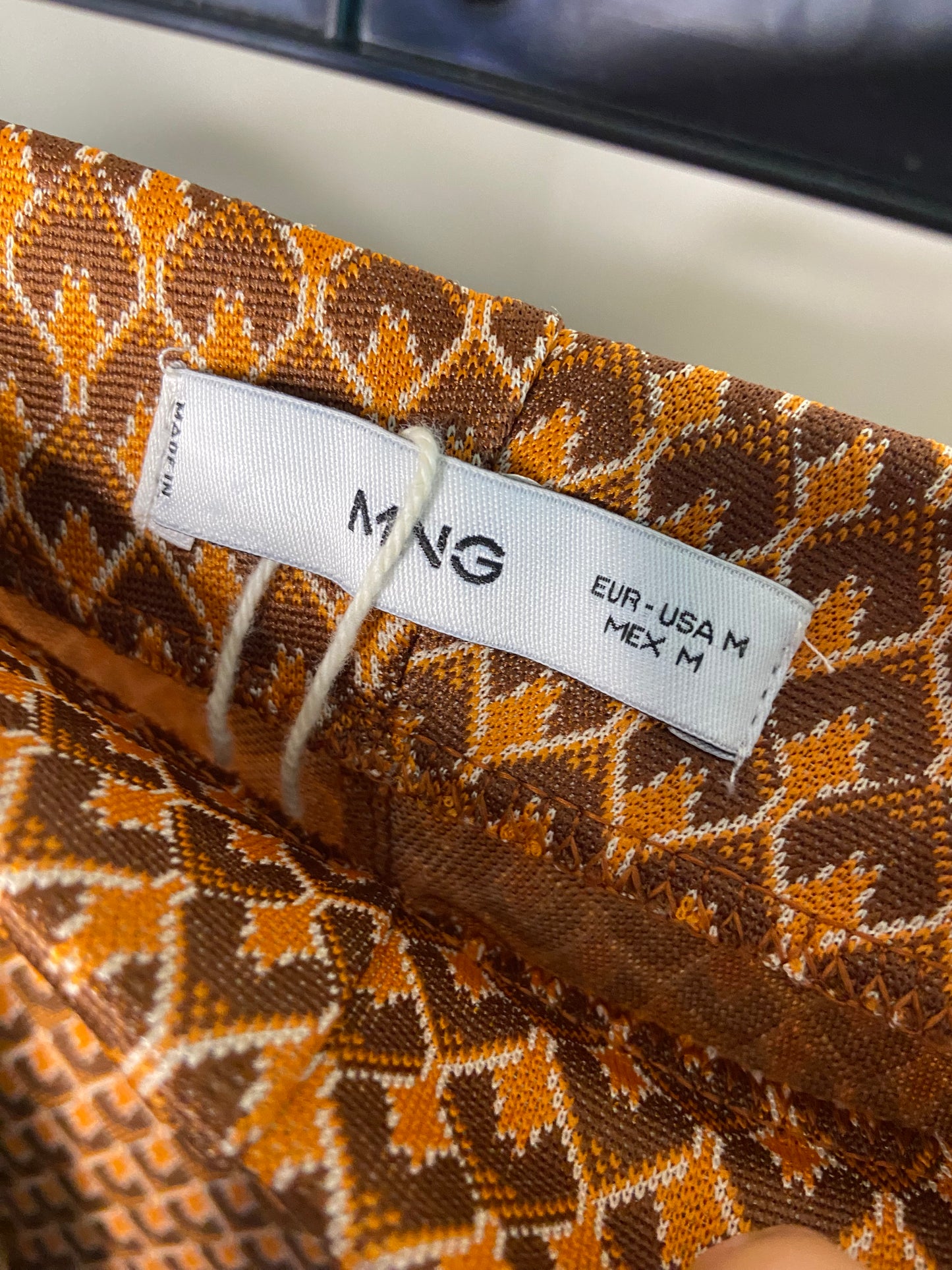 Mango Geometric Flare Pants Set size M/8