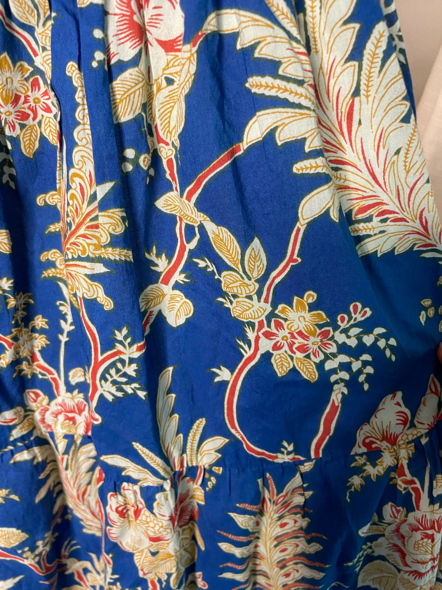 Mille Blue Floral Maxi Skirt size XL
