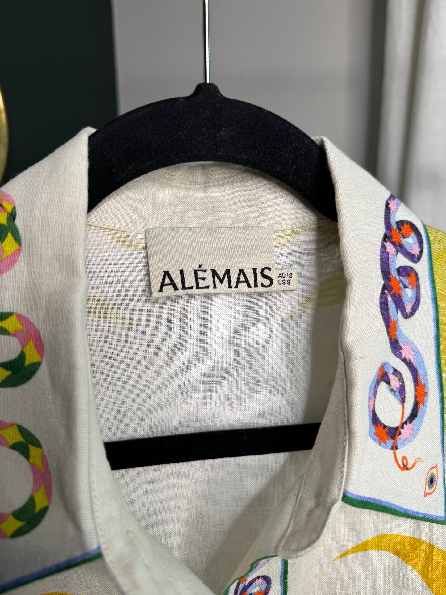 ALEMAIS Seeker Linen Shirt size 8