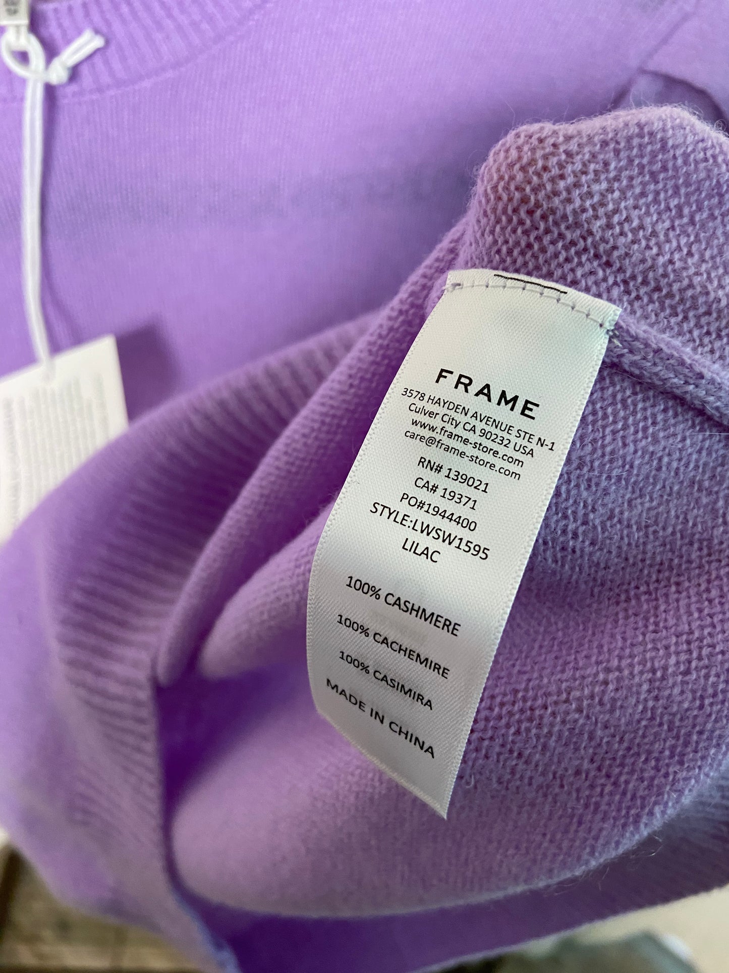 Frame Ruched Sleeve Cashmere Top size XS