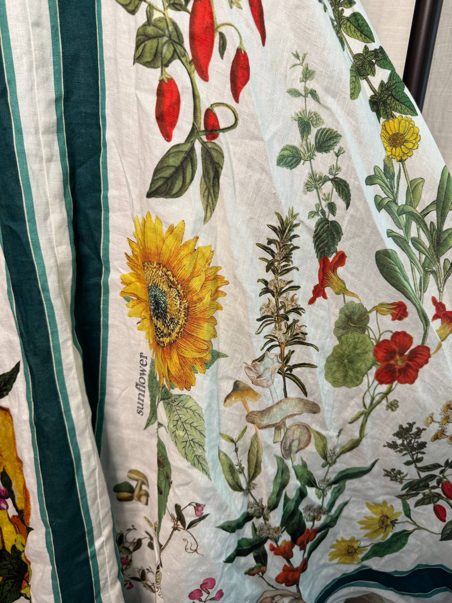 Alemais Frutta Linen Midi Dress size 0