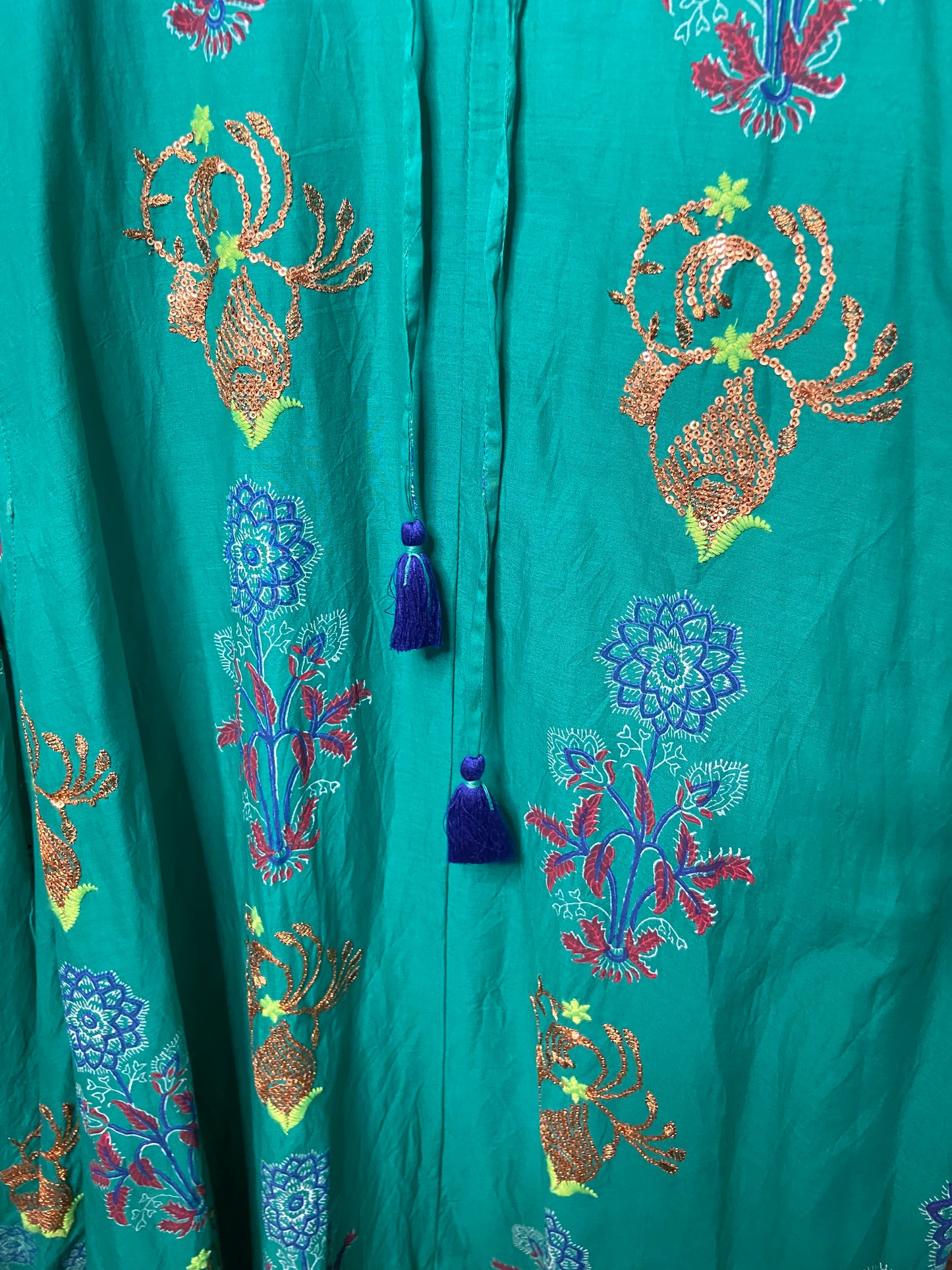Oliphant Cinched Embellished Dress size M