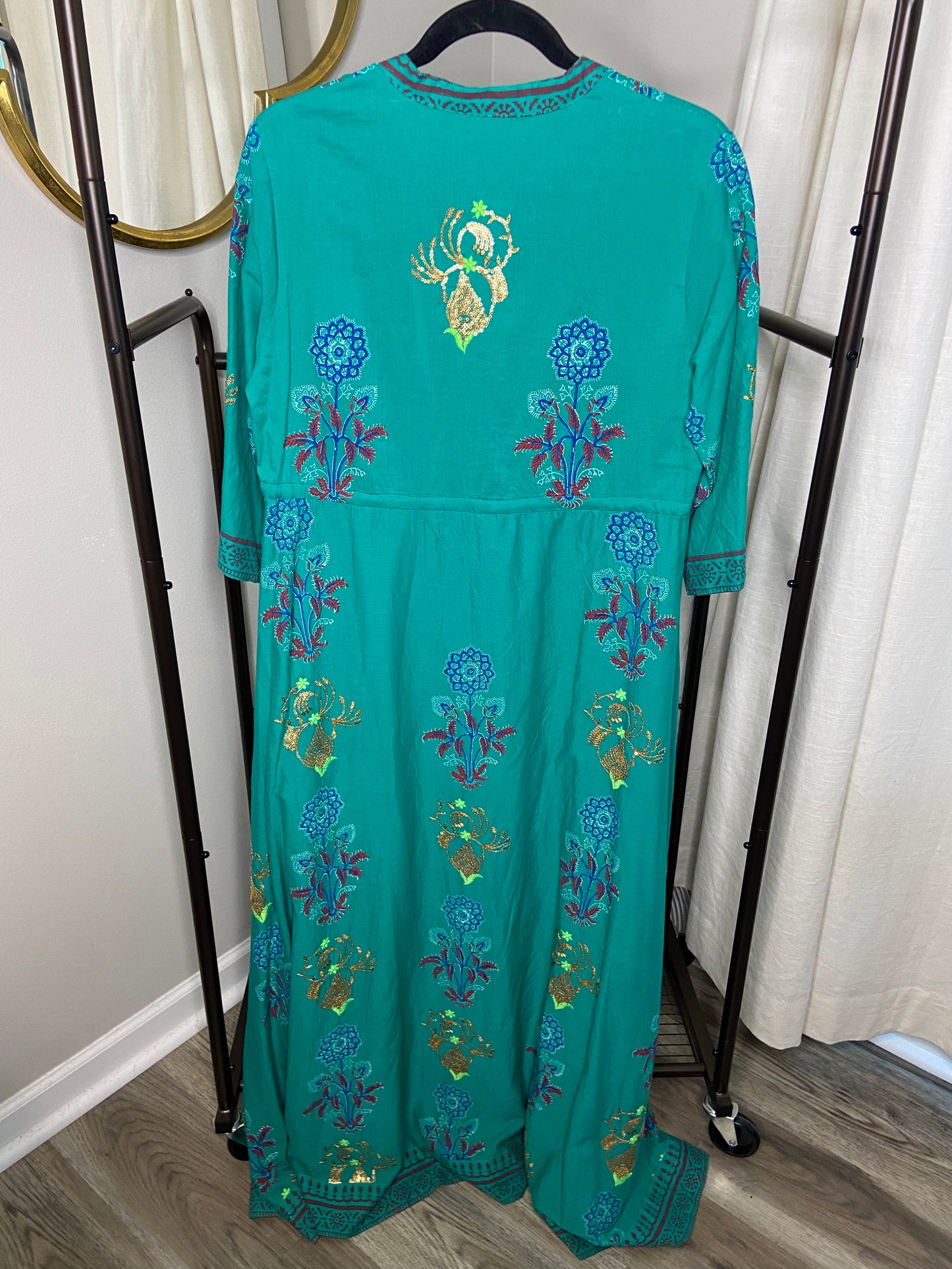 Oliphant Cinched Embellished Dress size M