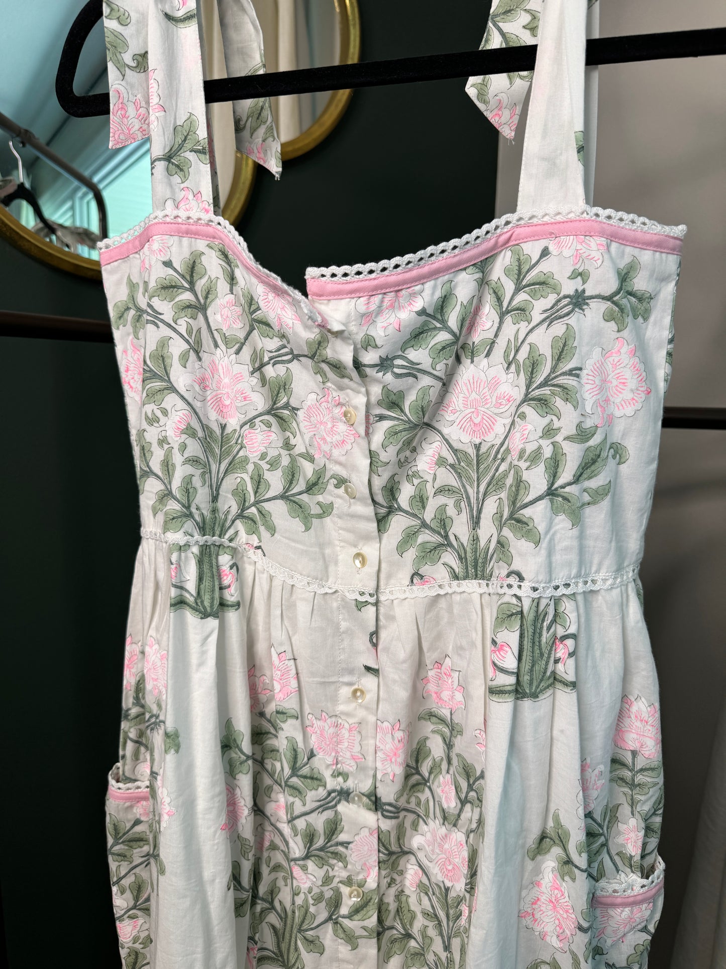 Juliet Dunn Shoulder Tie Midi Dress size 1