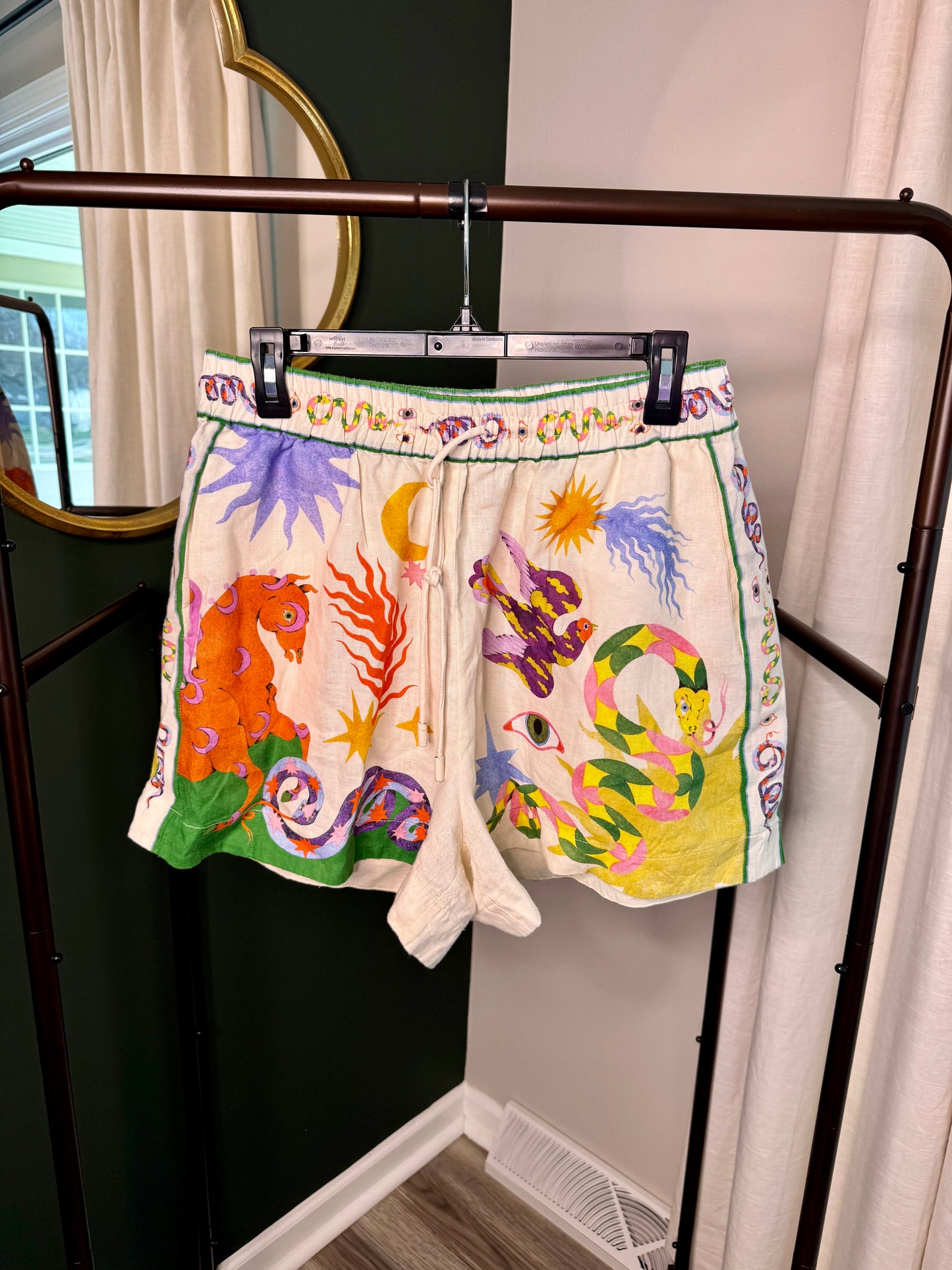 ALEMAIS Seeker Linen Shorts size 8