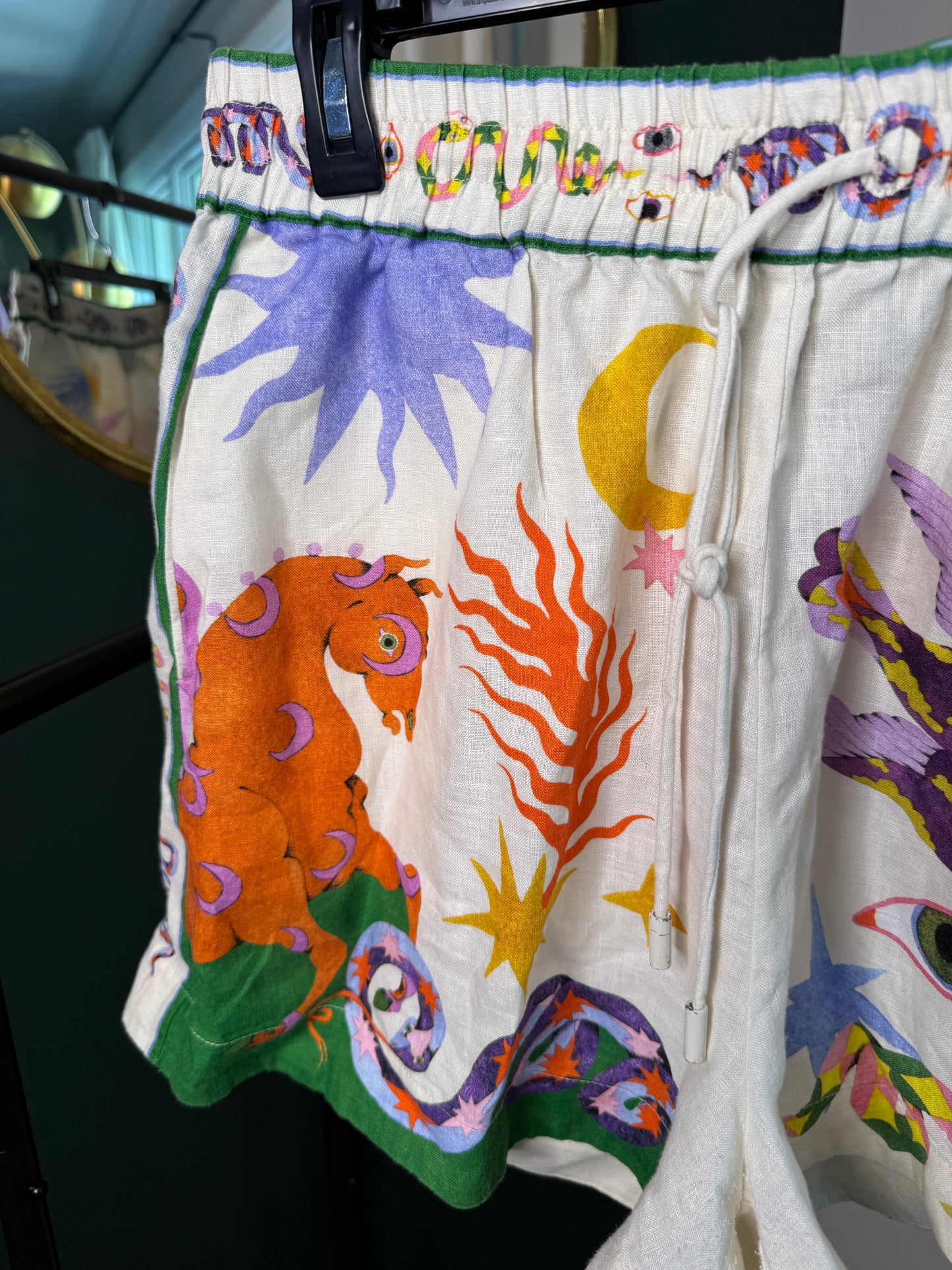 ALEMAIS Seeker Linen Shorts size 8