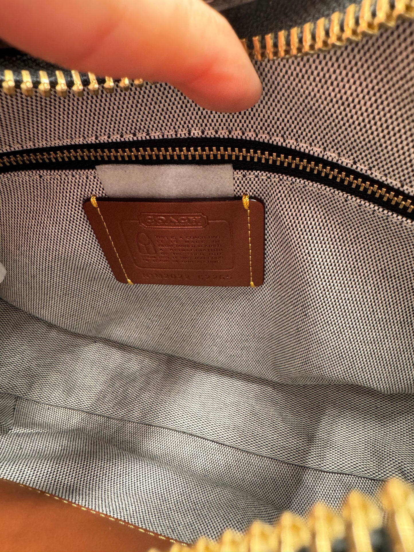 COACH Ergo Black Shoulder Bag
