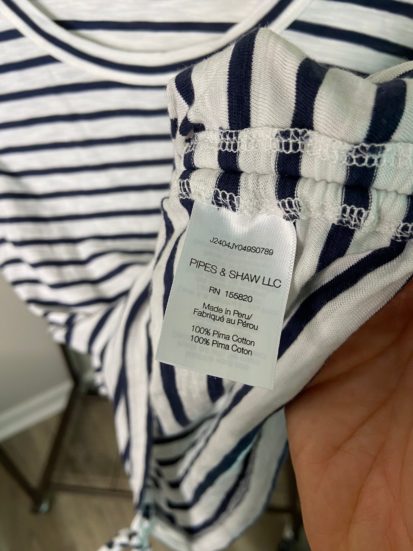 Veronica Beard Vinci Side Ruched Cotton Muscle Tee Tank size S