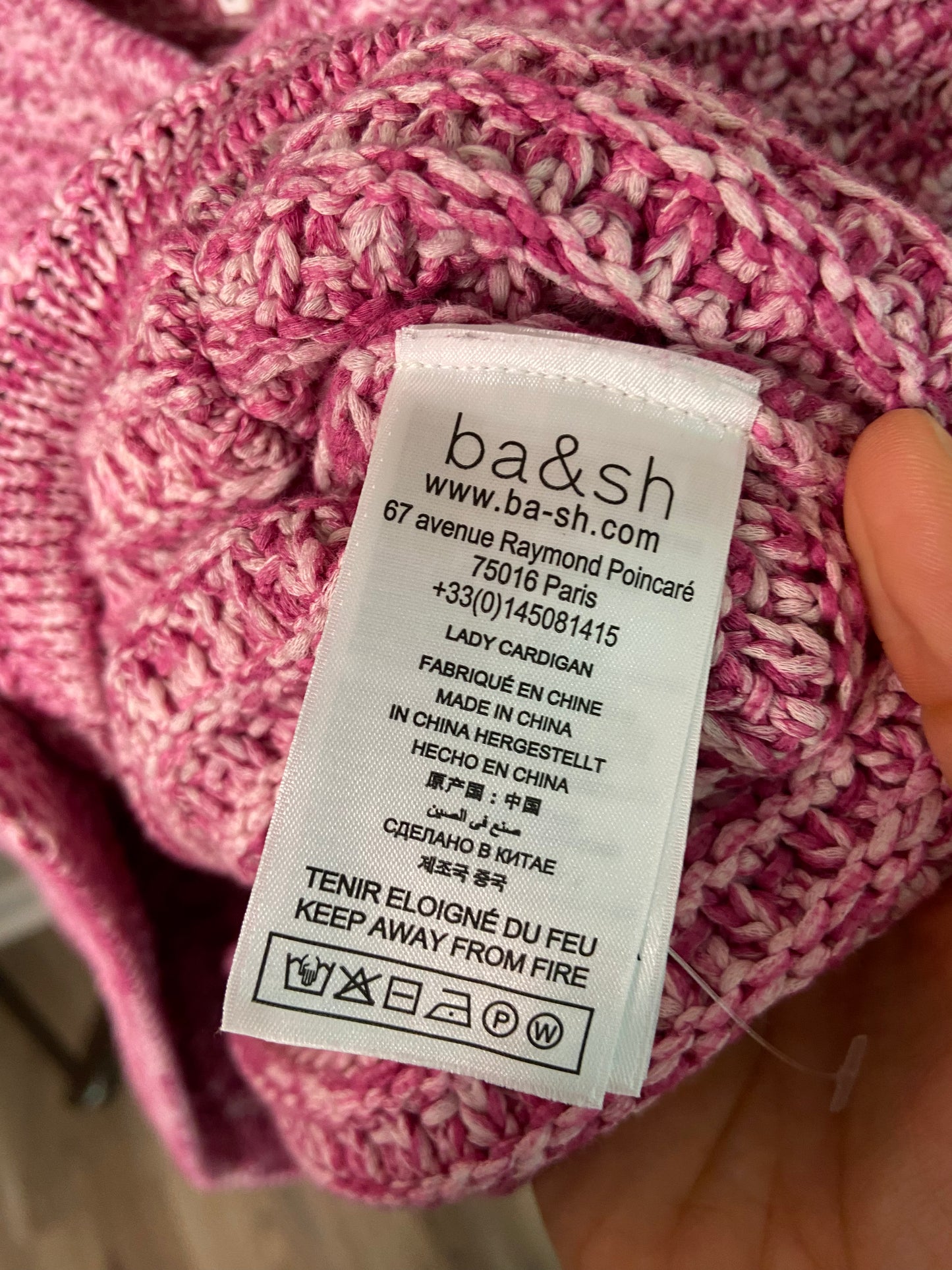 Ba&sh Lady Cardigan Jacket size XS
