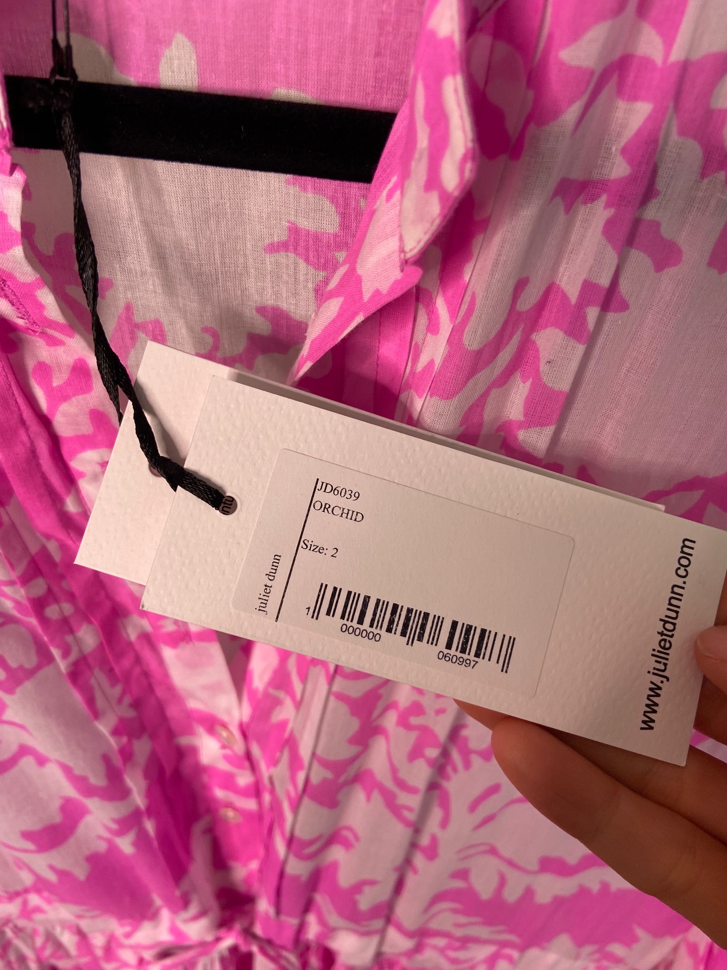 Juliet Dunn loral Cotton Mini Dress size 2 (6/8)