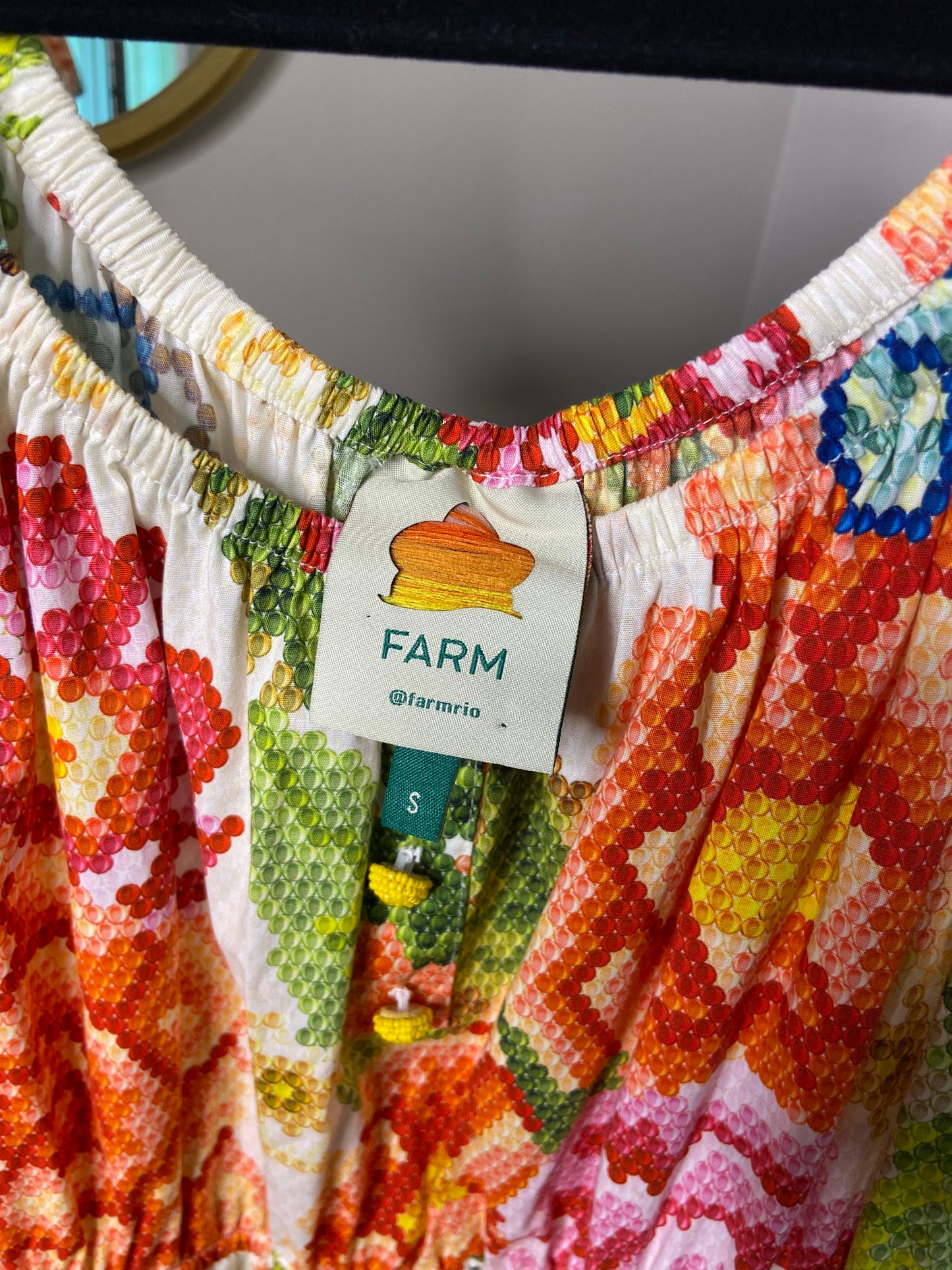 Farm Rio Macie Tiered Maxi Dress size S