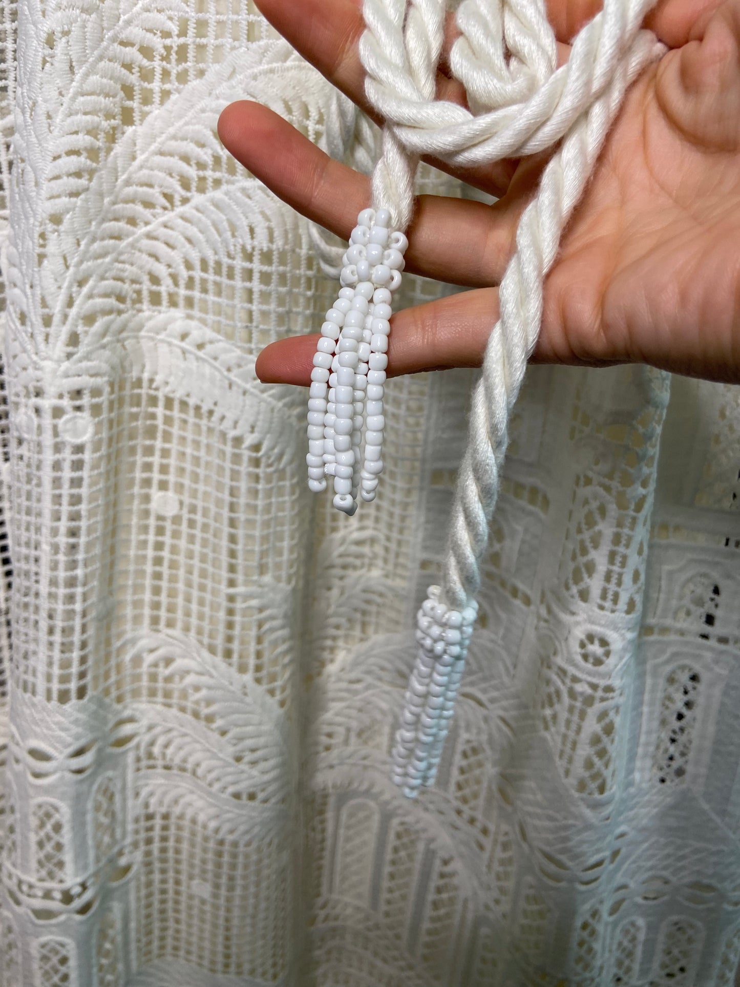 Farm Rio Morada Boa Guipure Dress size M