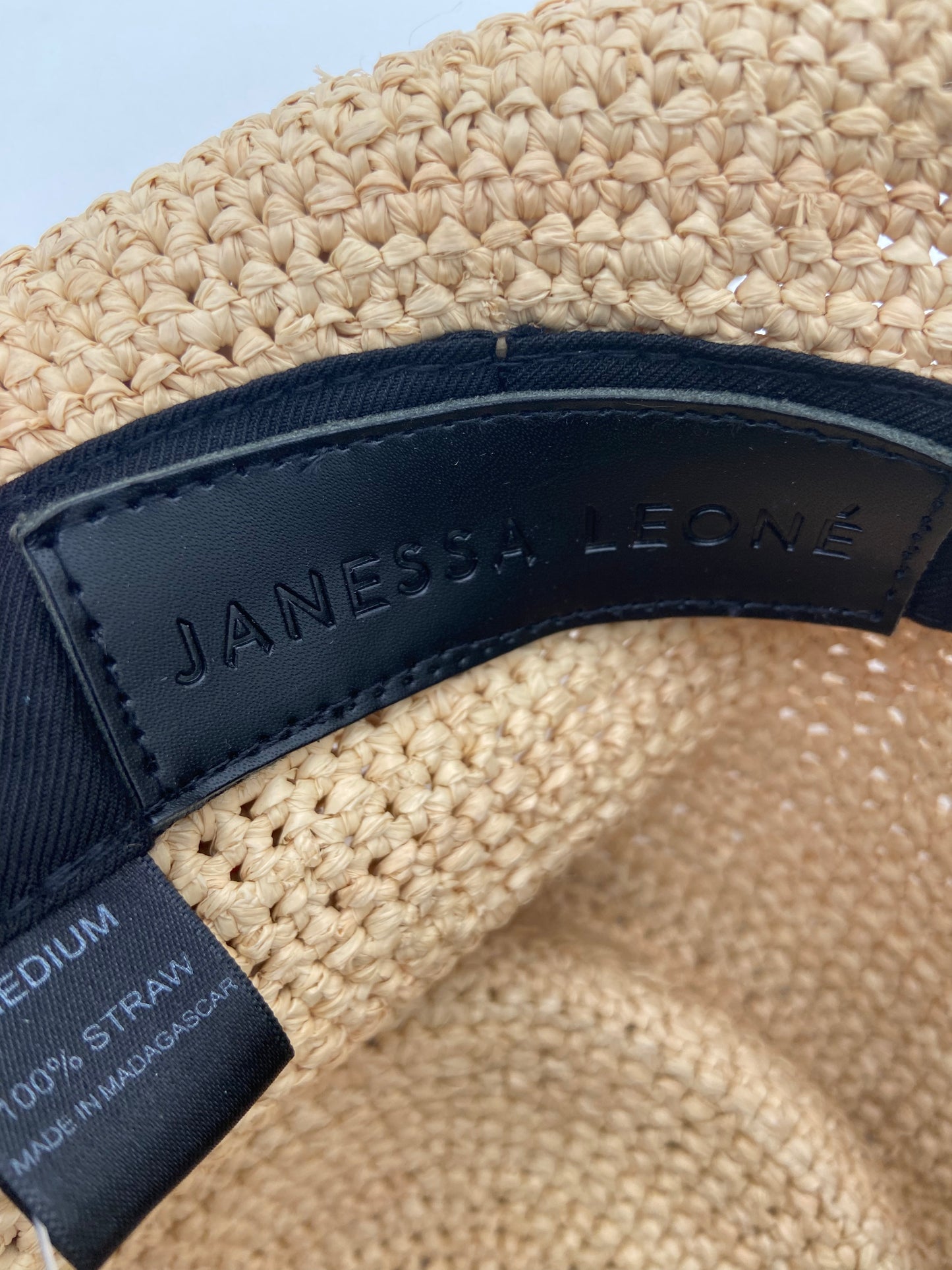 Janessa Leone Straw Felix Hat size M
