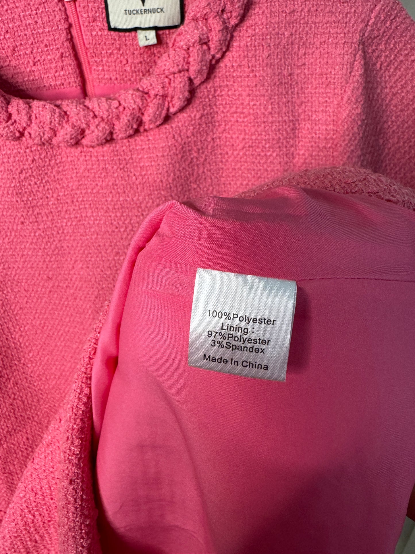 Tuckernuck Tweed Jackie Mini Dress size L