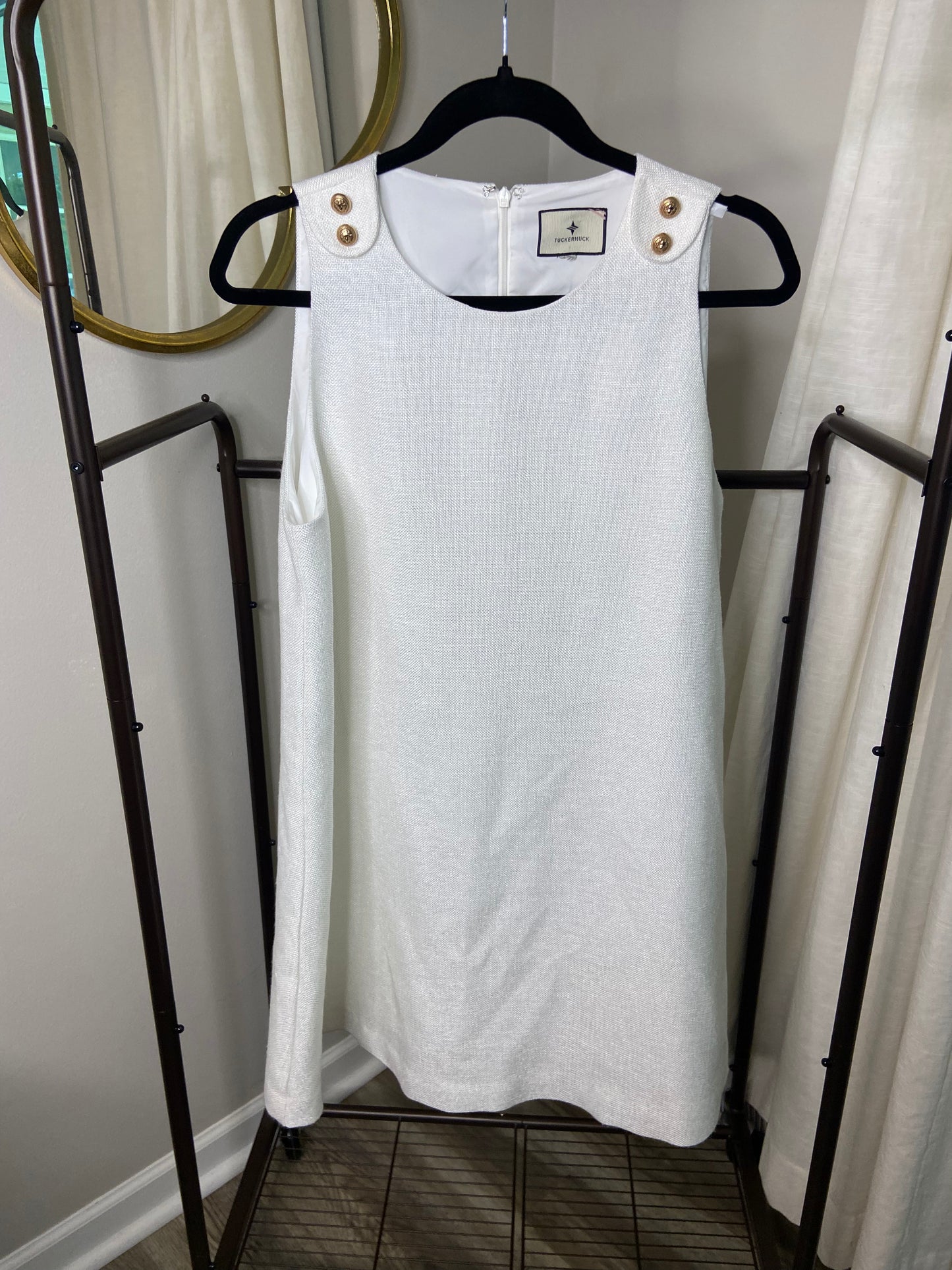 Tuckernuck White Woven Grace Dress size L