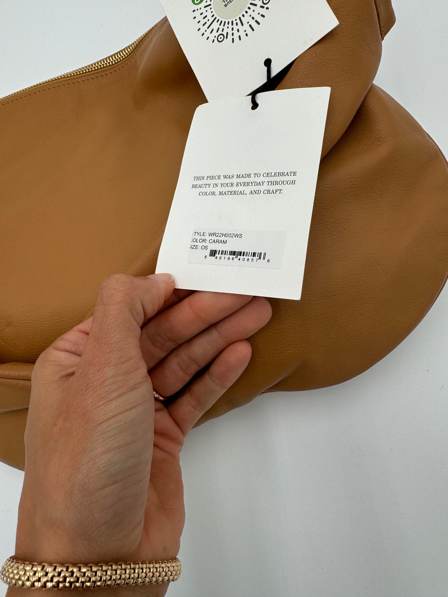 Mansur Gavriel Swing Leather Shoulder Bag Caramel