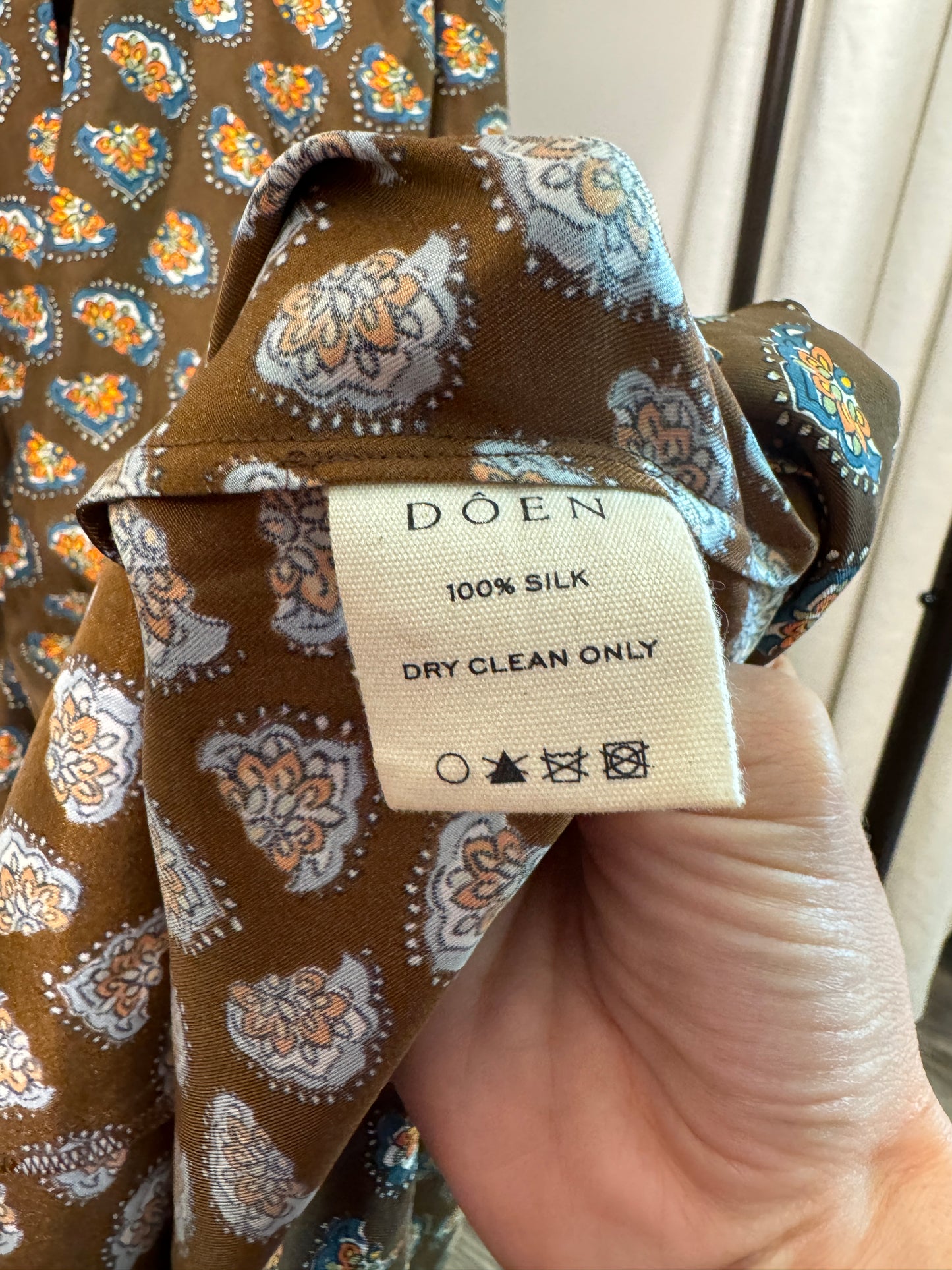 Doen Silk Allene Silk Midi Dress size M