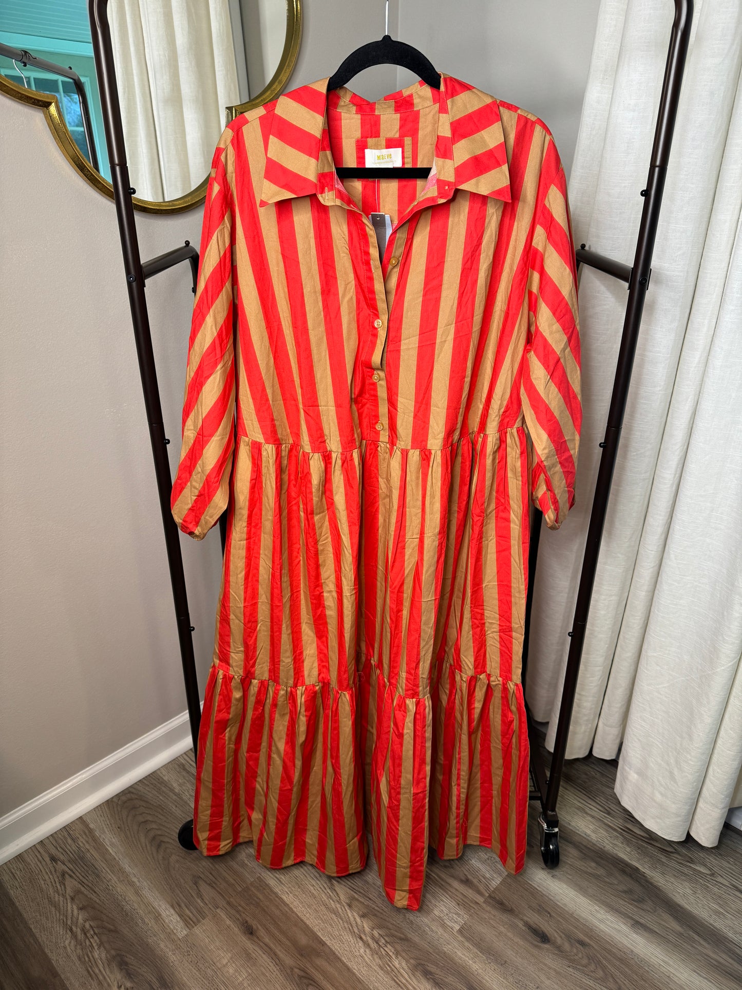 Maeve The Bettina Tiered Shirt Dress size 2X