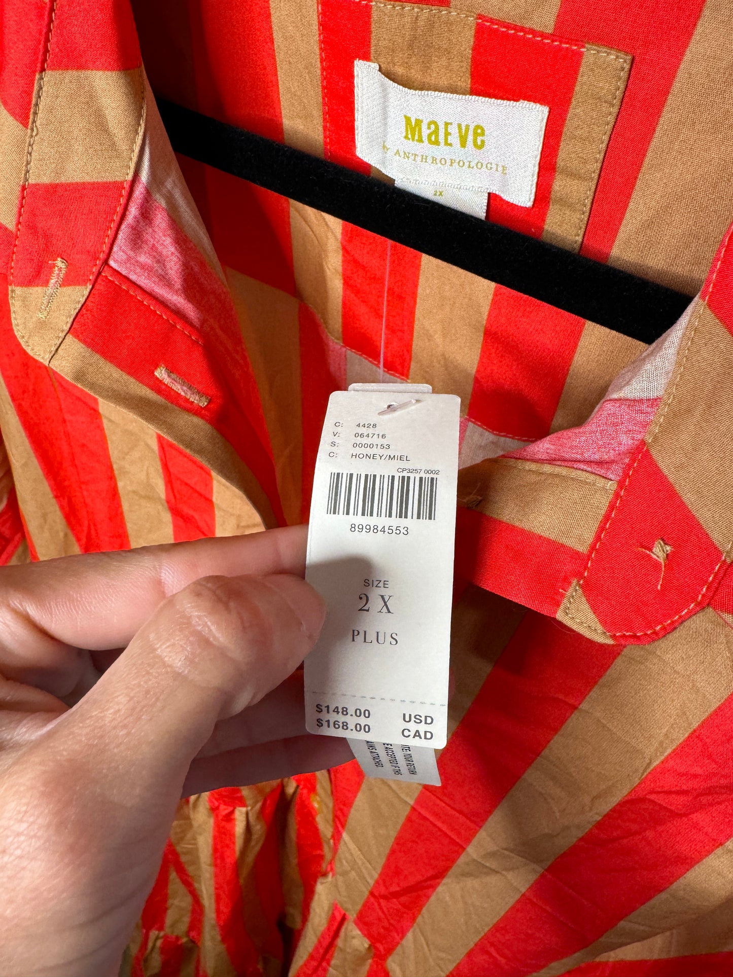 Maeve The Bettina Tiered Shirt Dress size 2X