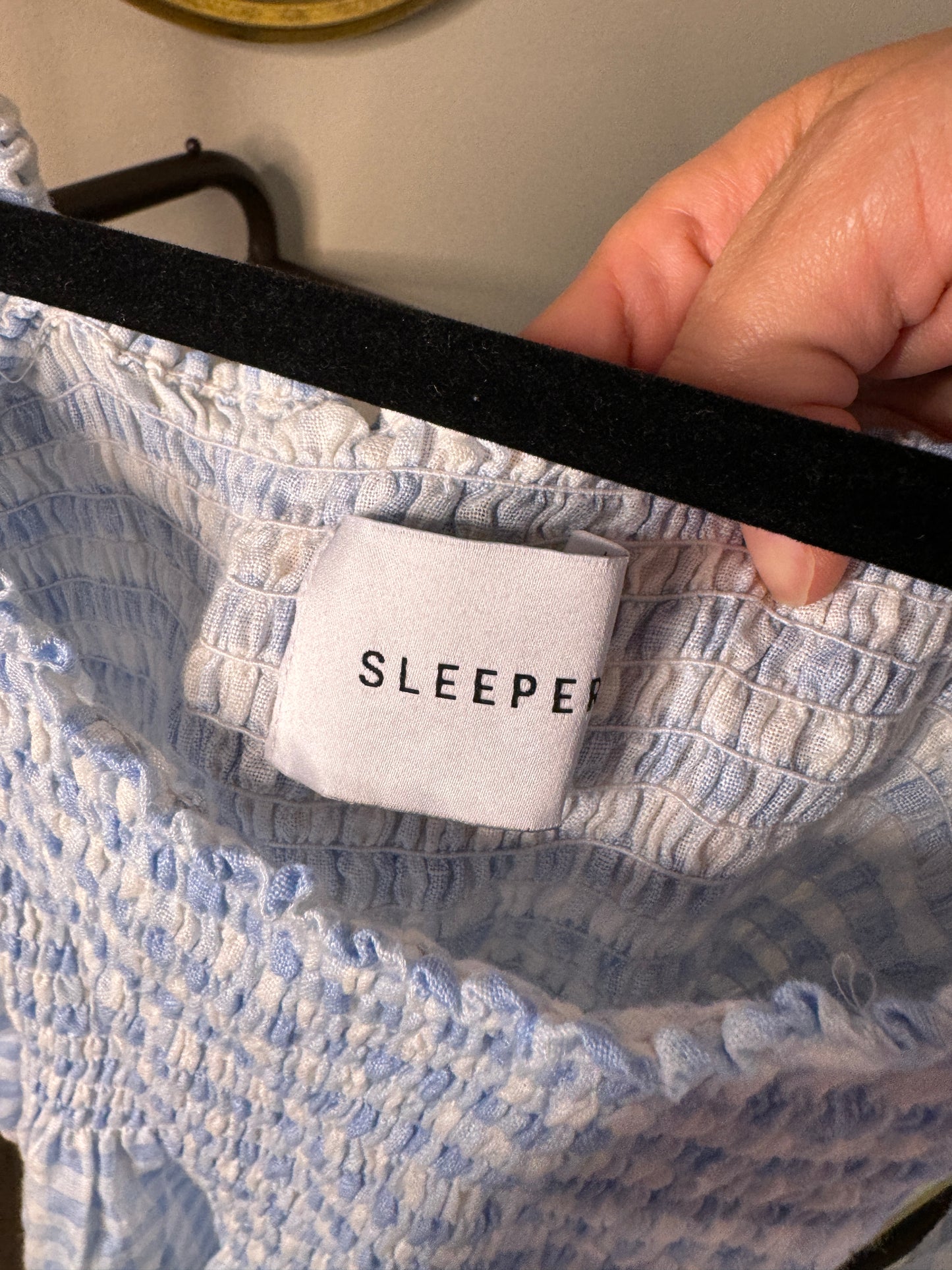 SLEEPER Atlanta Gingham Midi Dress size XS