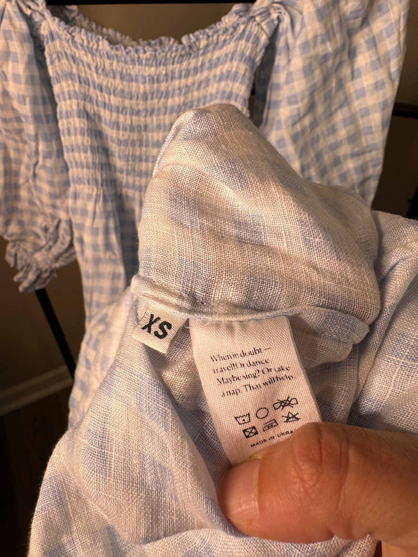 SLEEPER Atlanta Gingham Midi Dress size XS