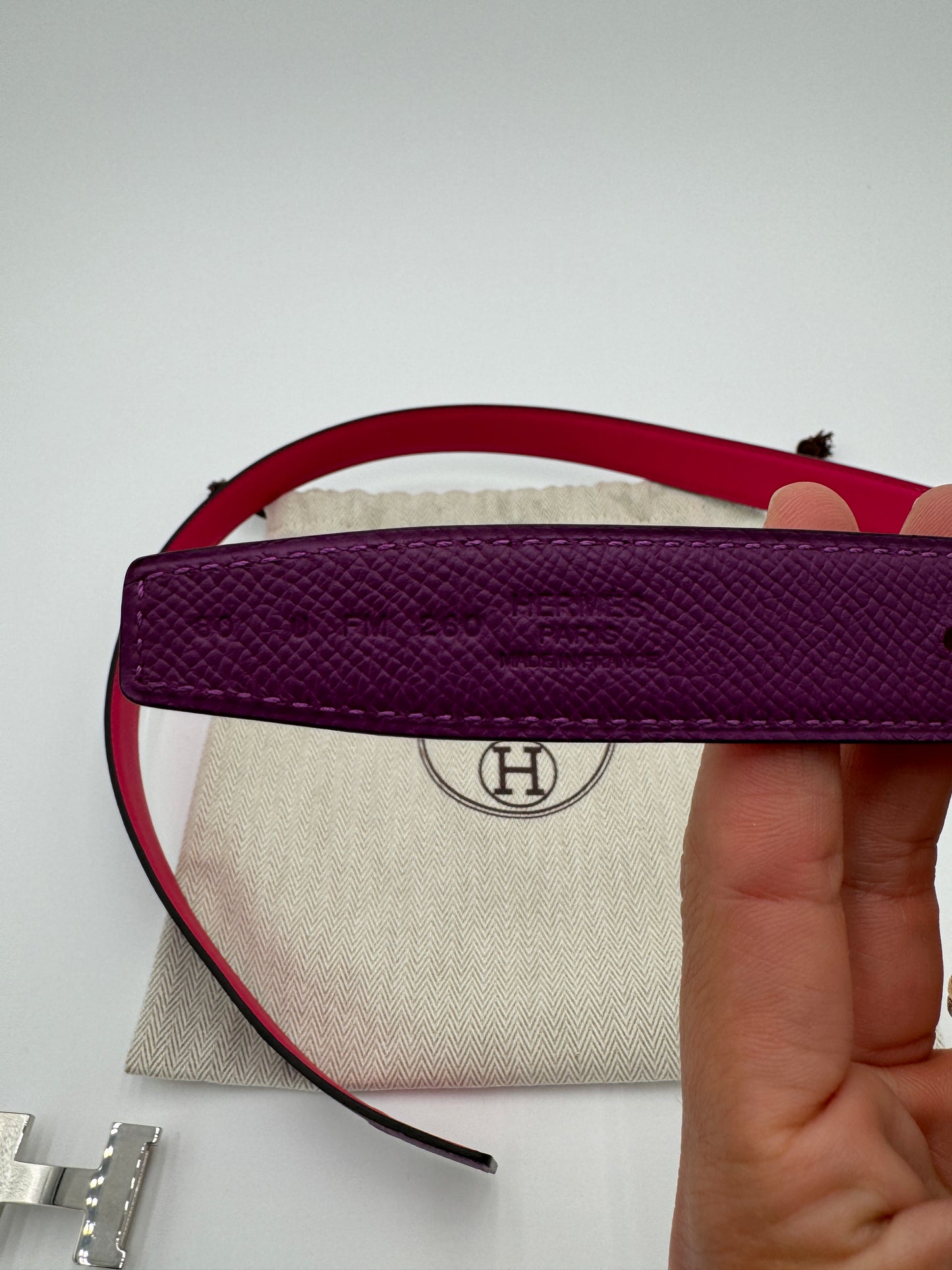 HERMES Constance Reversible Belt and Buckle size 80