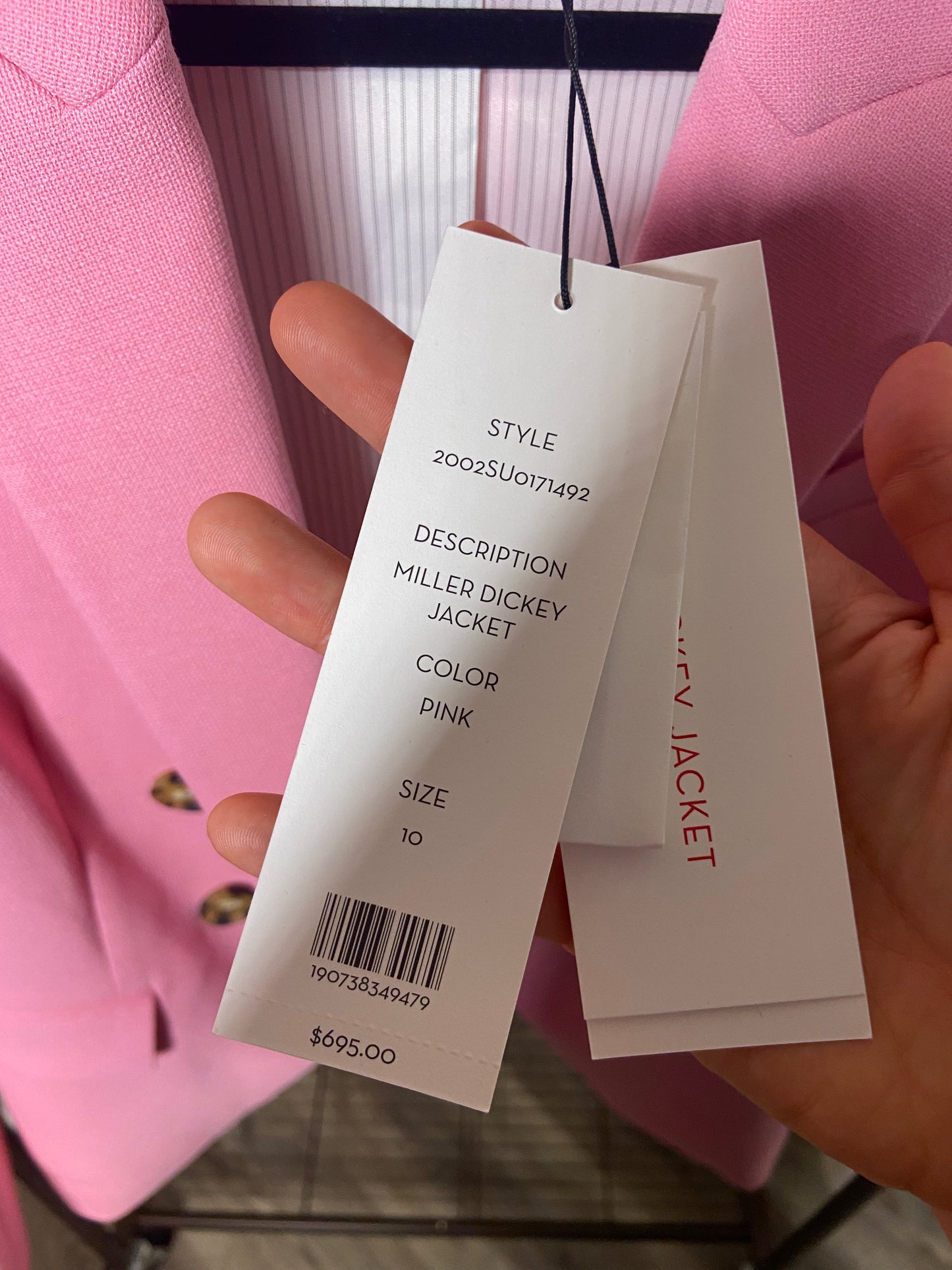 Veronica Beard Miller Dickey Jacket in Pink size 10