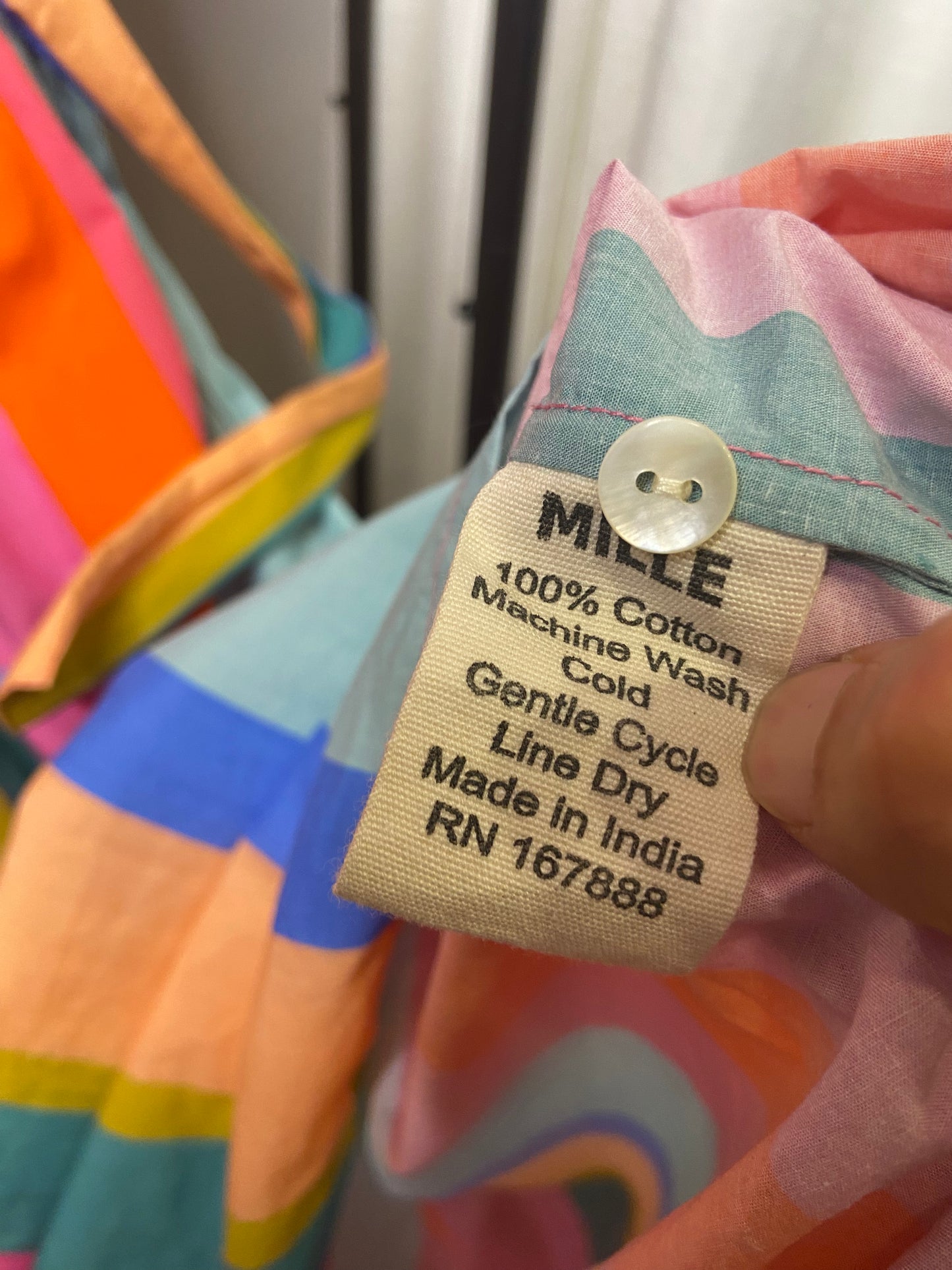 Mille Victoria Dress Confetti Stripe size XS